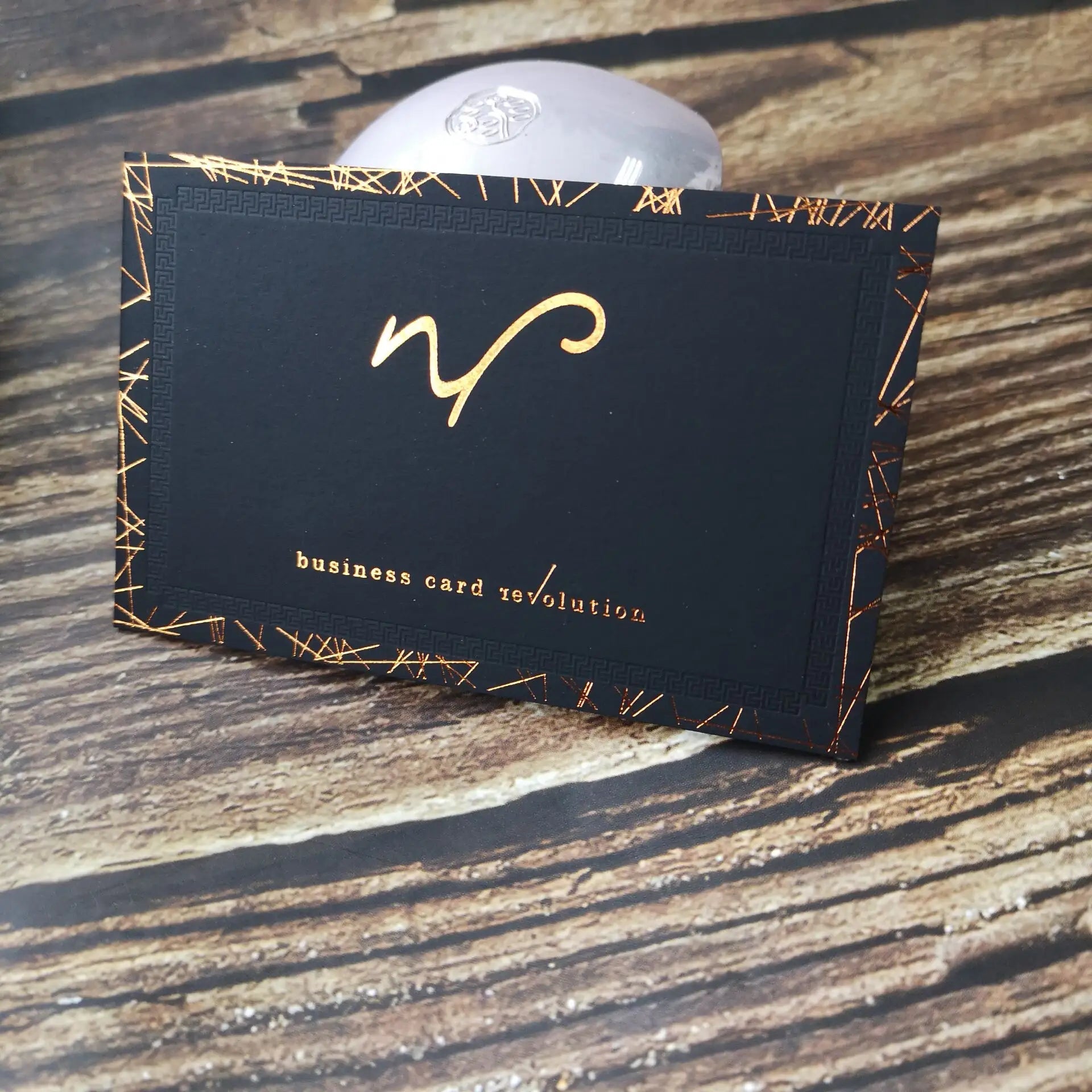 Soft Touch Craft Business Cards Hot Foil Stamping NUOERP INC