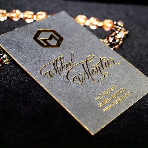 Custom Luxury NFC business cards Hot Foil Stamping NFC Business Card Printing NUOERP INC