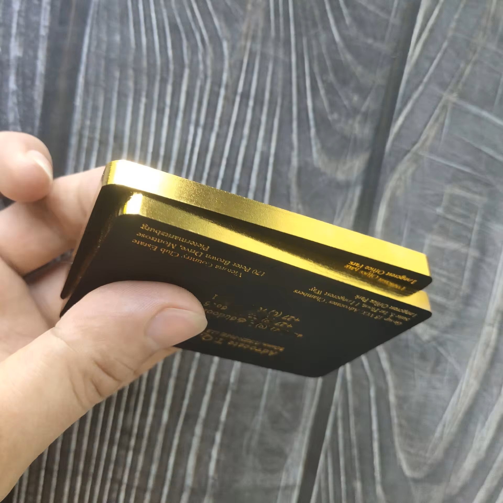 Soft Touch Craft Business Cards Hot Foil Stamping NUOERP INC