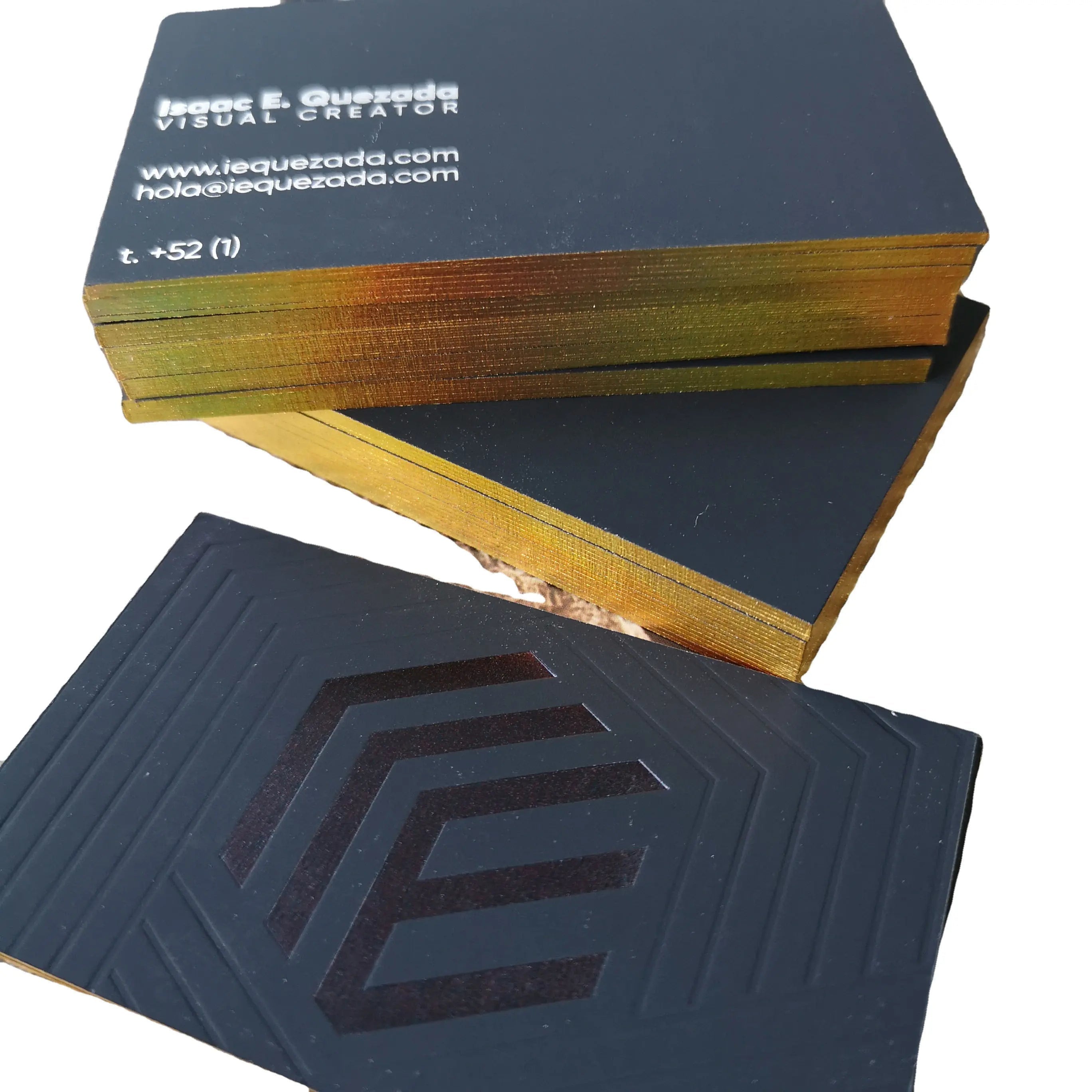 Soft Touch Craft Business Cards Hot Foil Stamping NUOERP INC