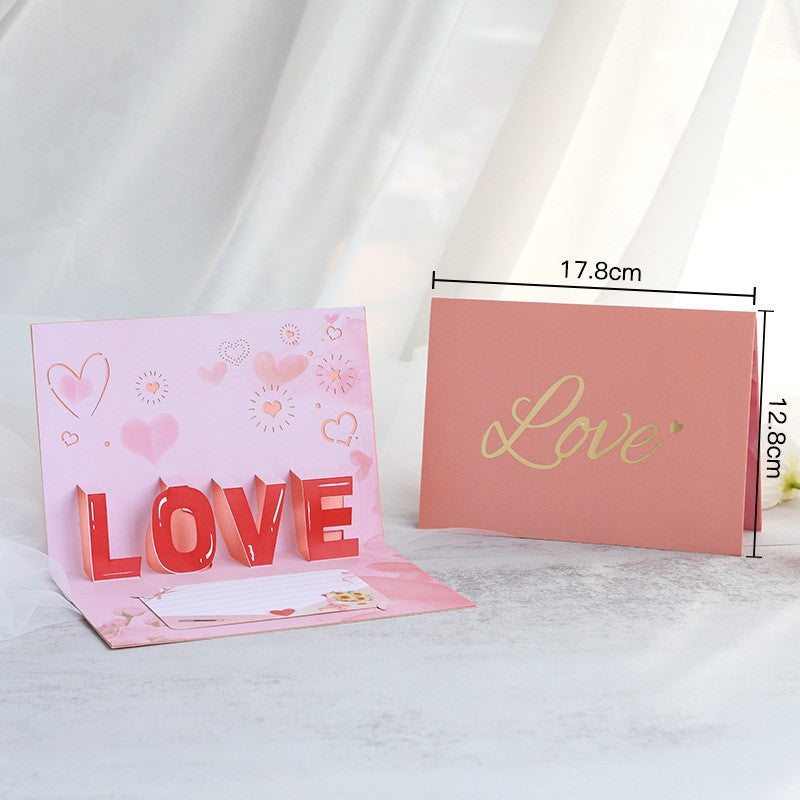 3D Greeting pop up card, happy birthday, wedding ,mother’s day, valentines day NUOERP INC