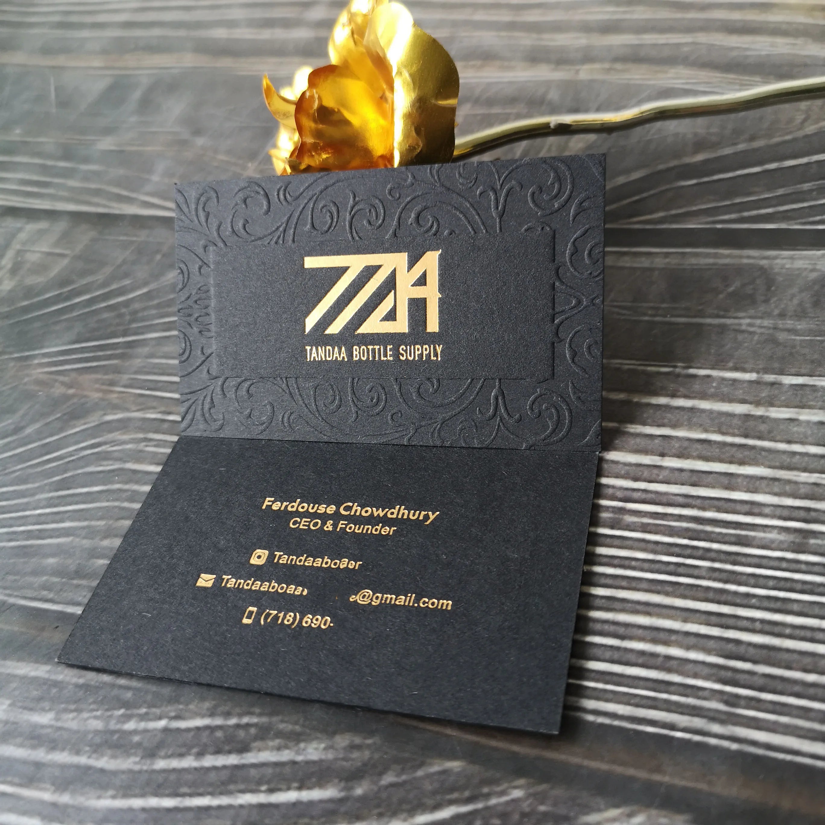 Letterpress/Embossing Color Edge Paper Business Card Printing NUOERP INC