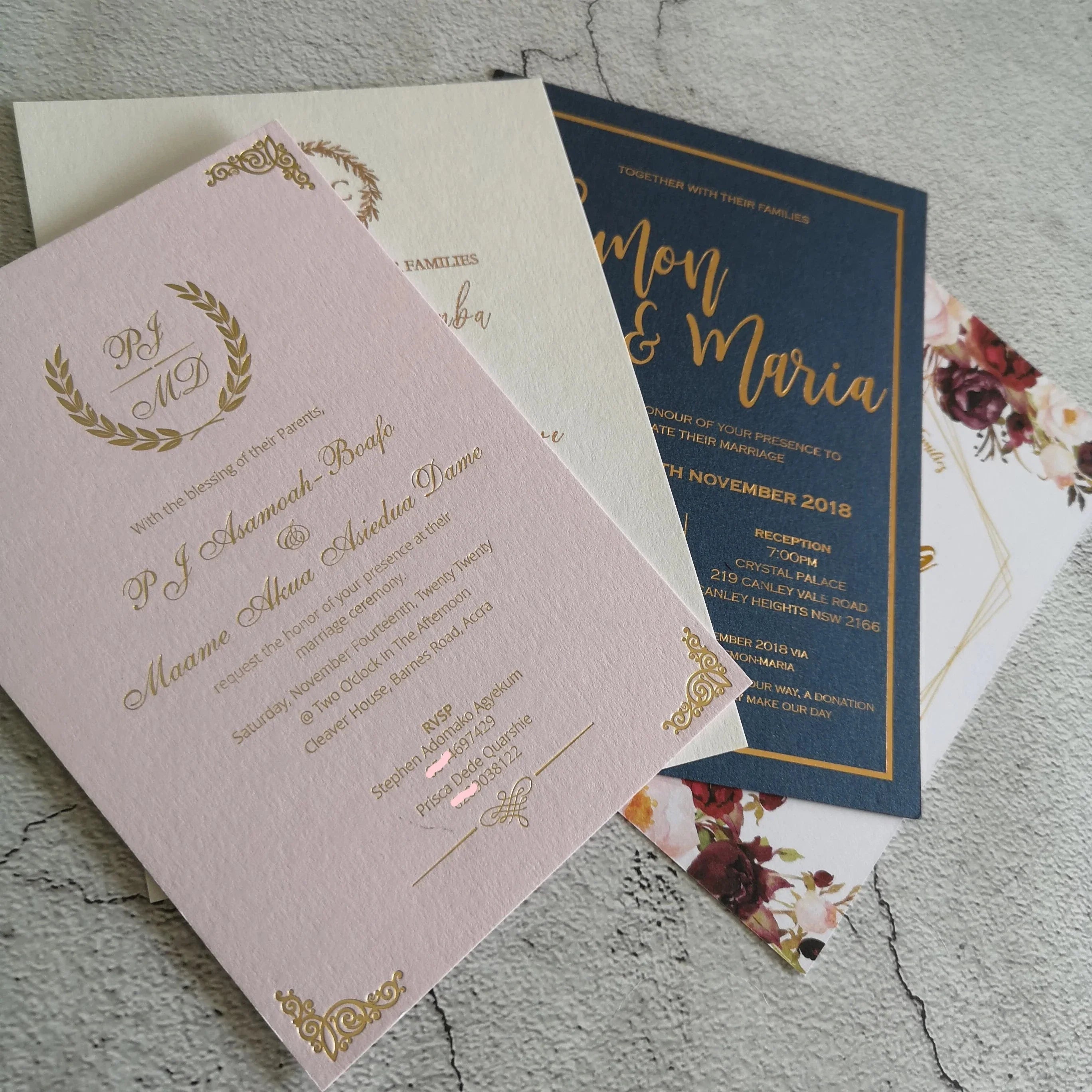 Luxury customized fancy paper greeting card/wedding invitation card NUOERP INC