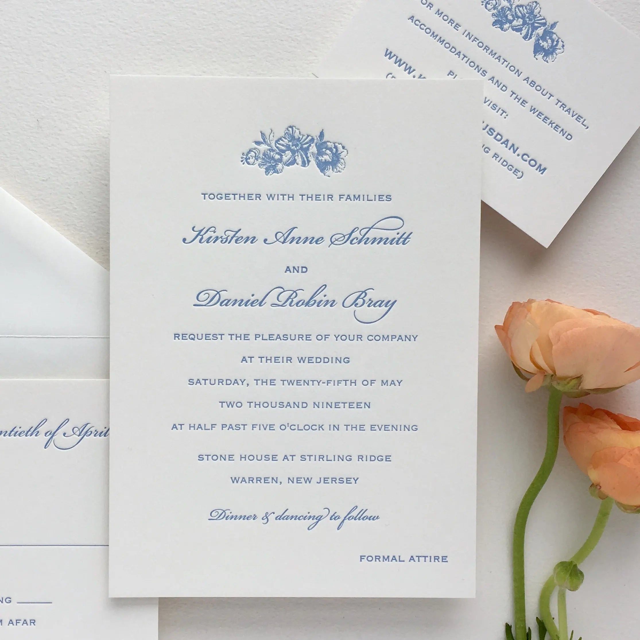 Luxury Classic debossed card Letterpress Wedding Invitation printing NUOERP INC