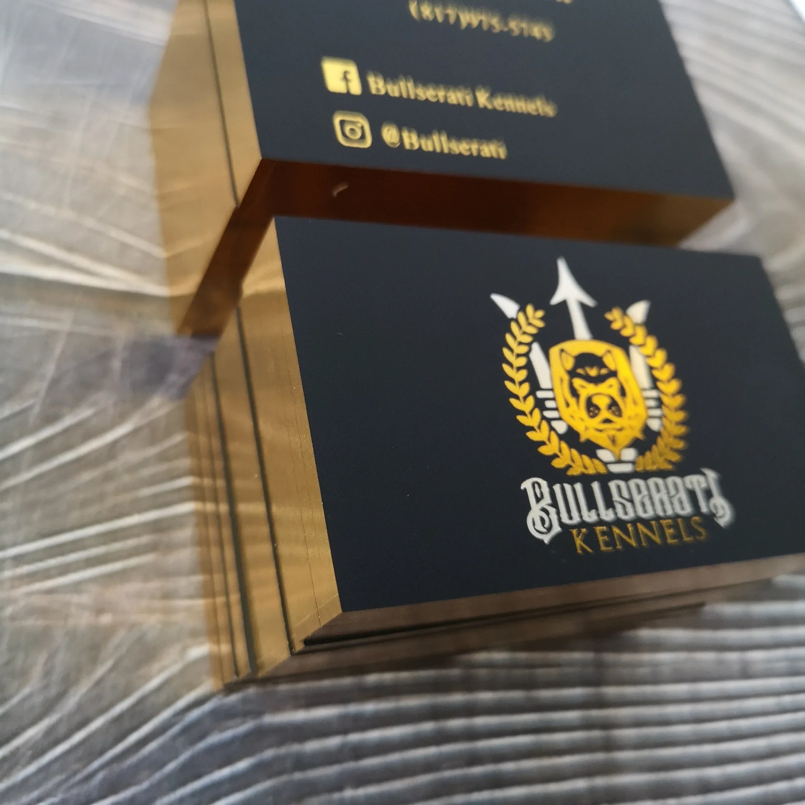 Luxury Edge Gold Foil Card Colored Edge Business Card NUOERP INC