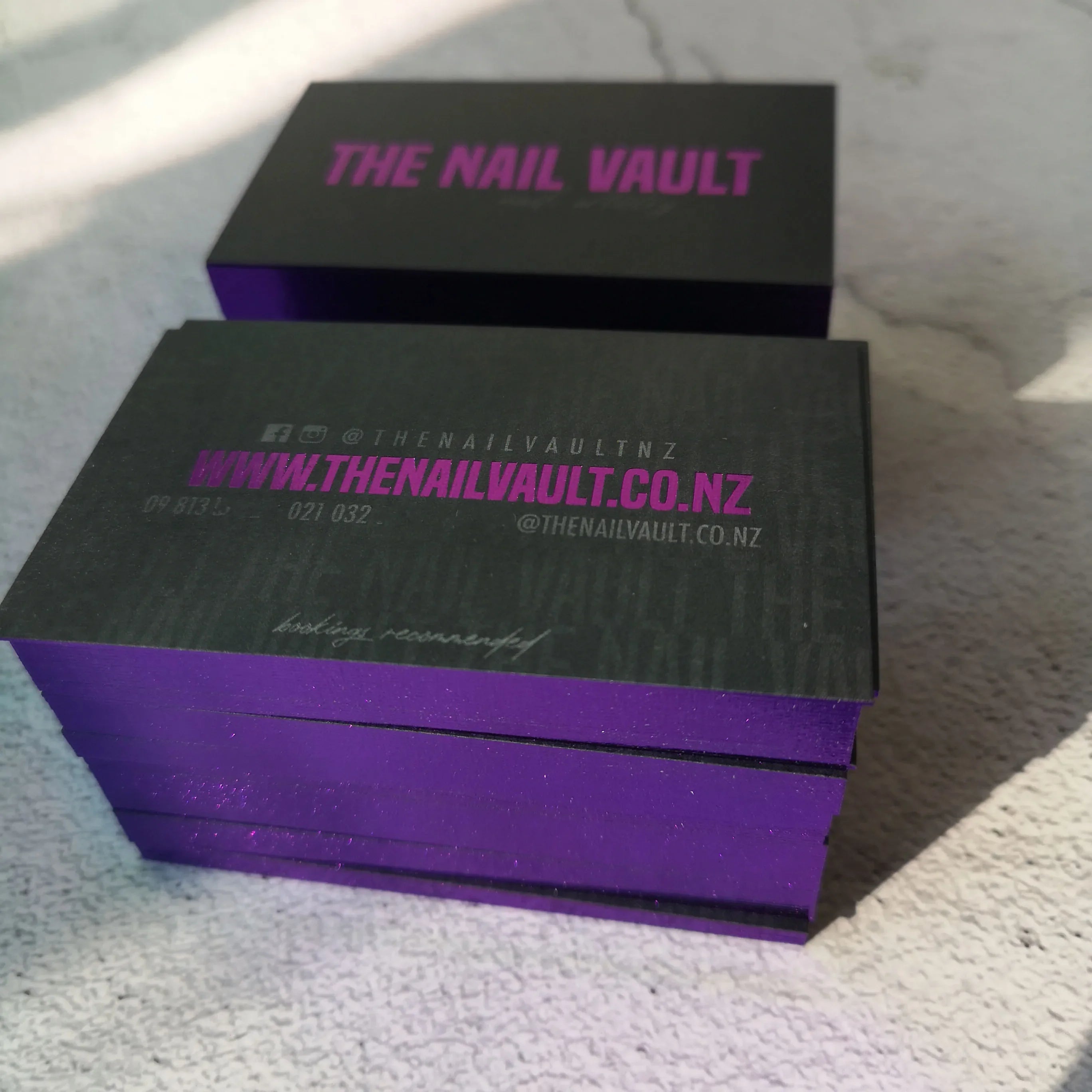 Letterpress/Embossing Color Edge Paper Business Card Printing NUOERP INC