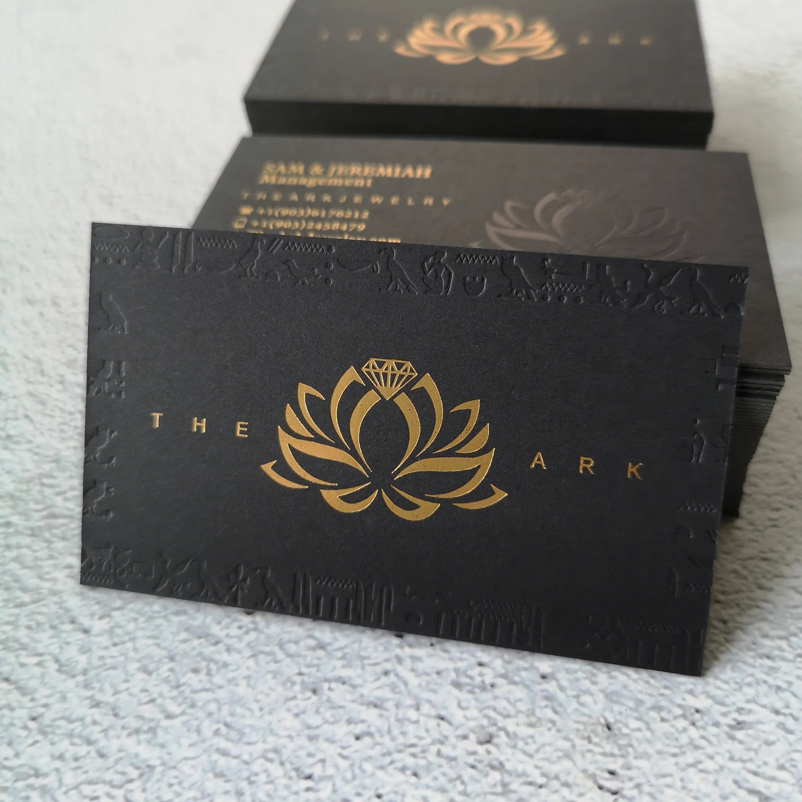 Letterpress/Embossing Color Edge Paper Business Card Printing NUOERP INC