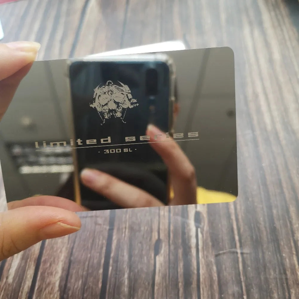 Manufacturer Gold Foil metal cards silver Metal Business Card NUOERP INC