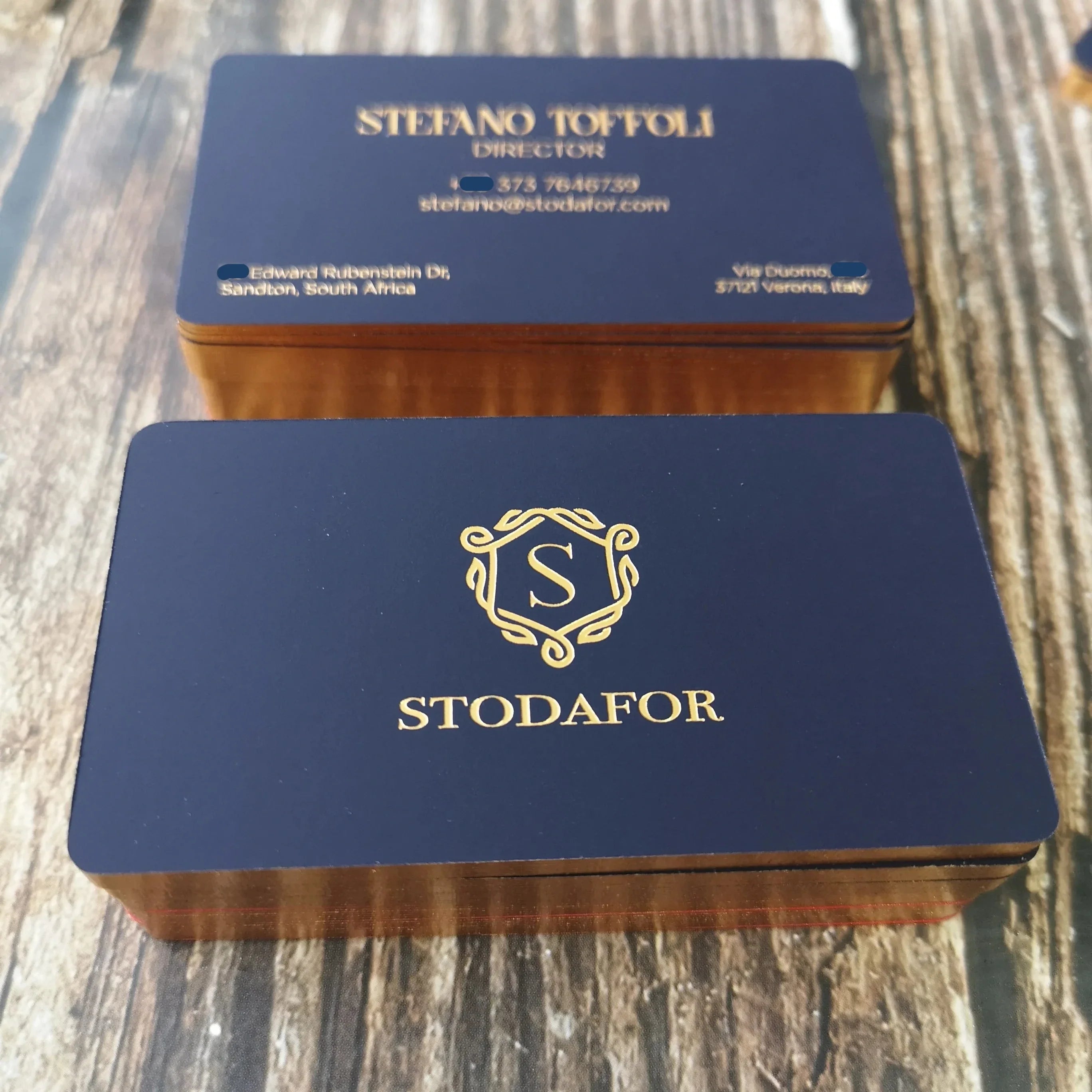 White cotton paper printing letterpress business cards, gold foil business card NUOERP INC