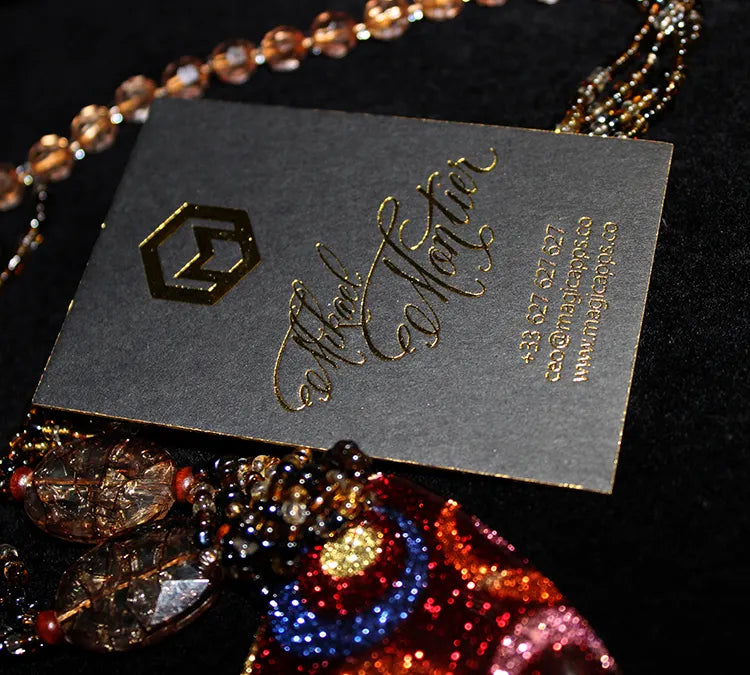 Gold Stamping Business Card Printing NUOERP INC
