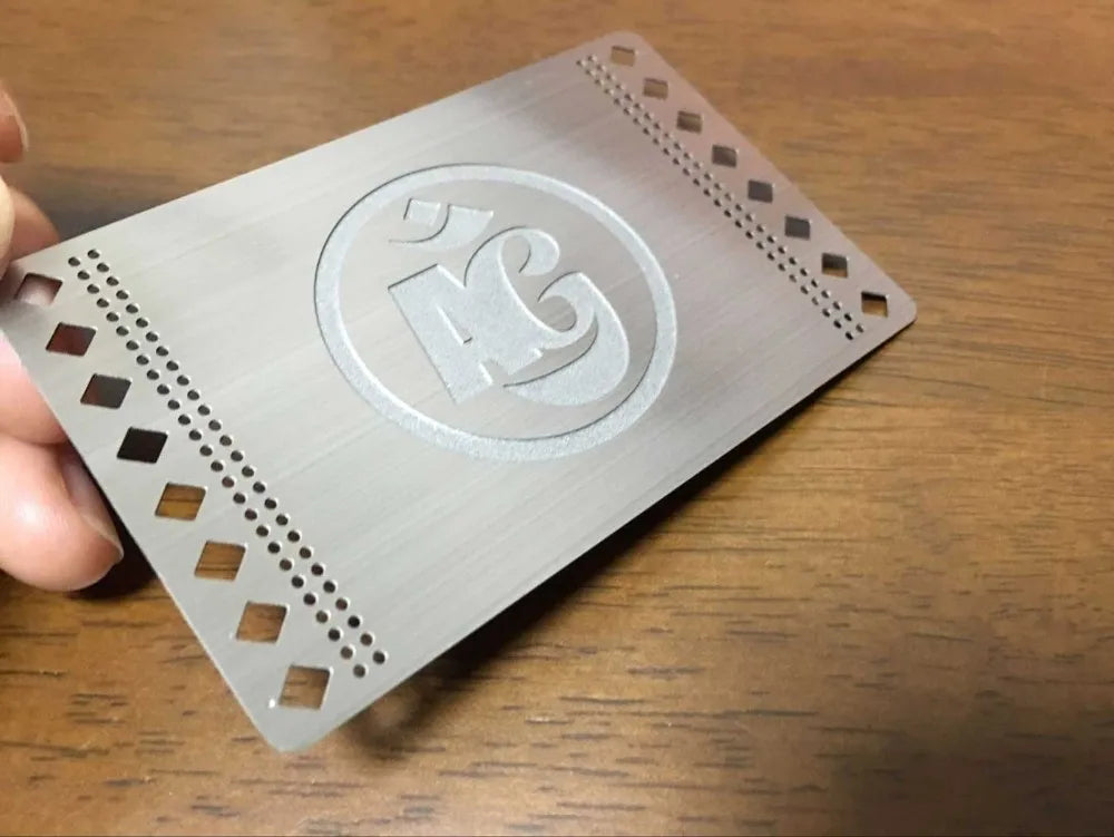 Manufacturer Gold Foil metal cards silver Metal Business Card NUOERP INC