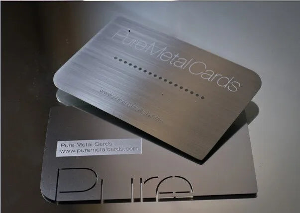 Manufacturer Gold Foil metal cards silver Metal Business Card NUOERP INC
