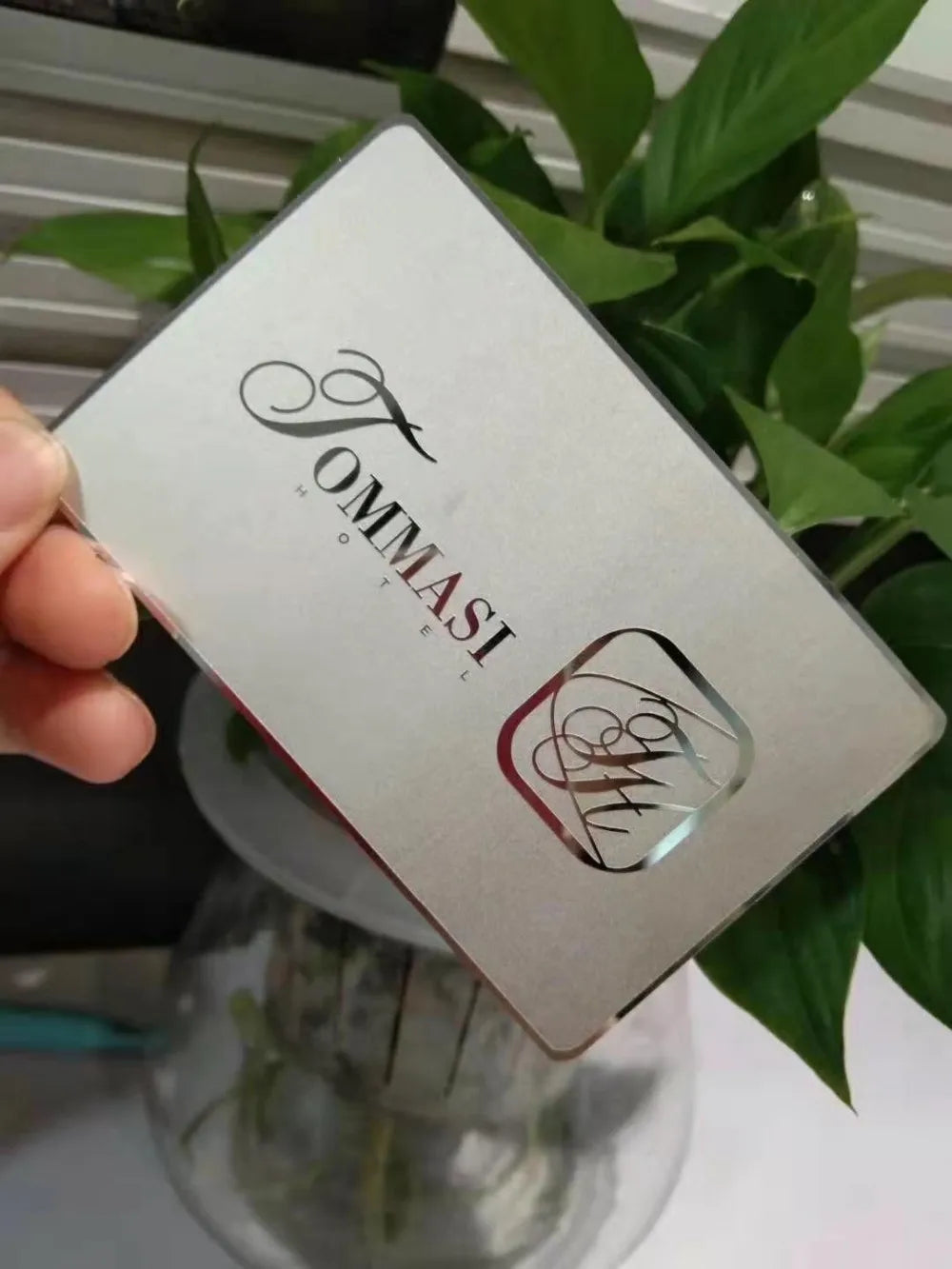 Manufacturer Gold Foil metal cards silver Metal Business Card NUOERP INC