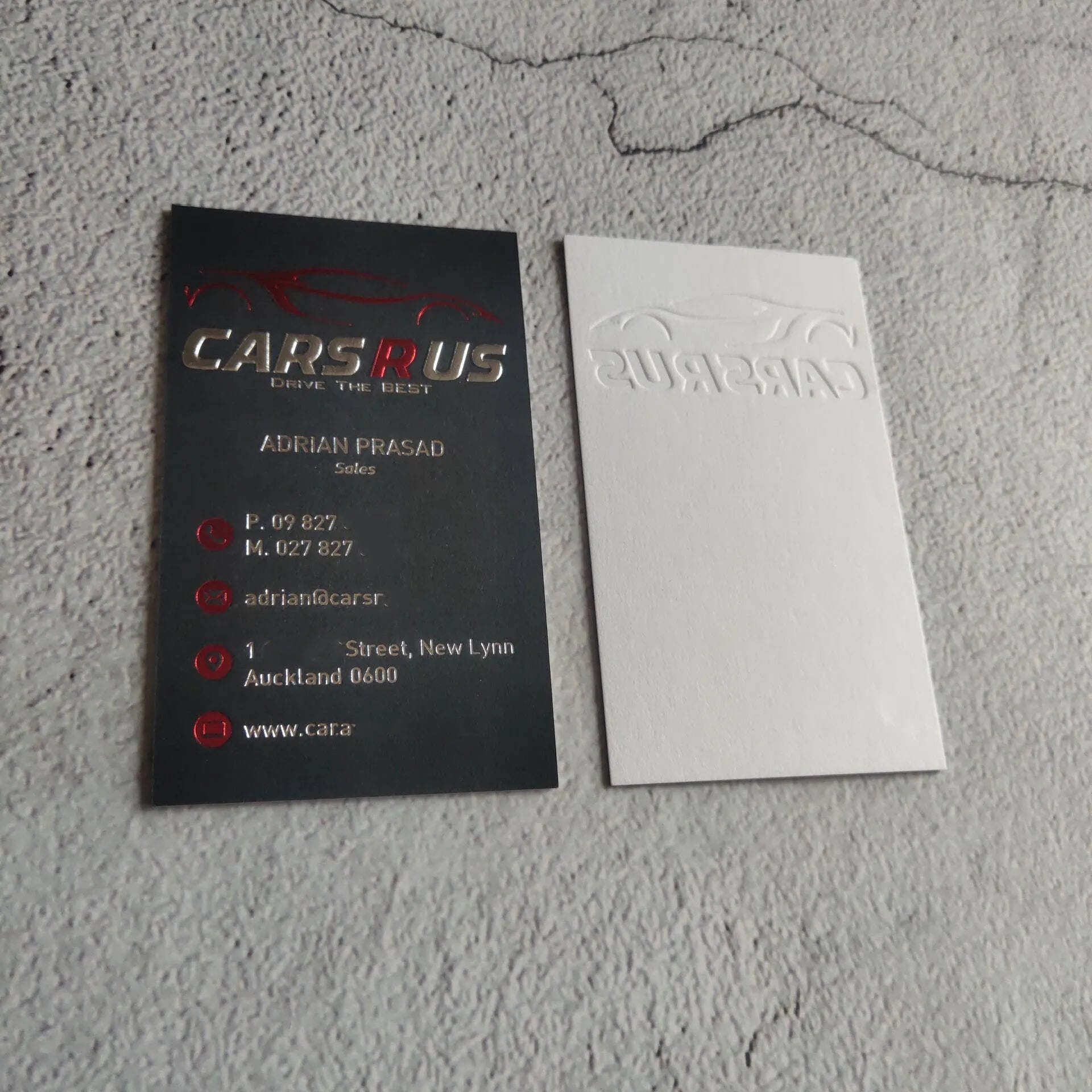 Custom business cards printing embossed hot foil stamping printing NUOERP INC