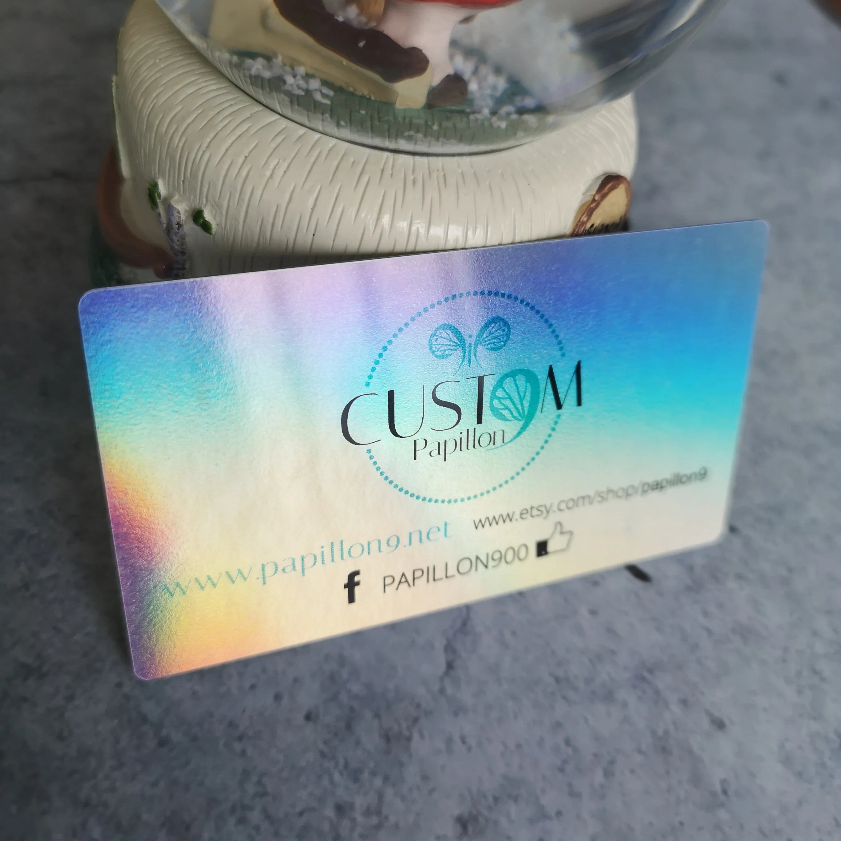 iridescent Effect Metallic Ink Plastic Cards Shining Holographic PVC Business Card NUOERP INC