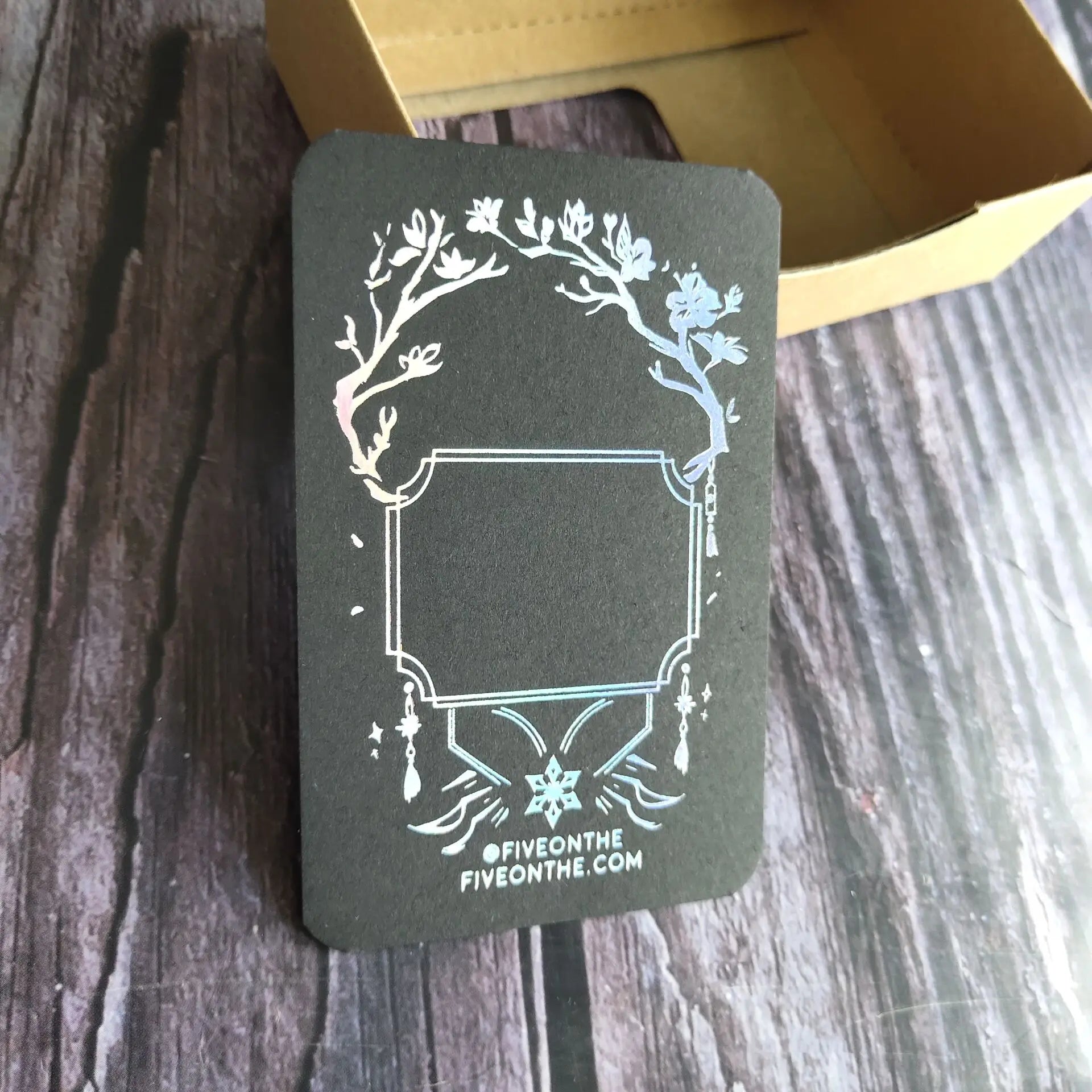 White paper foil stamping business cards print with edge foiling NUOERP INC