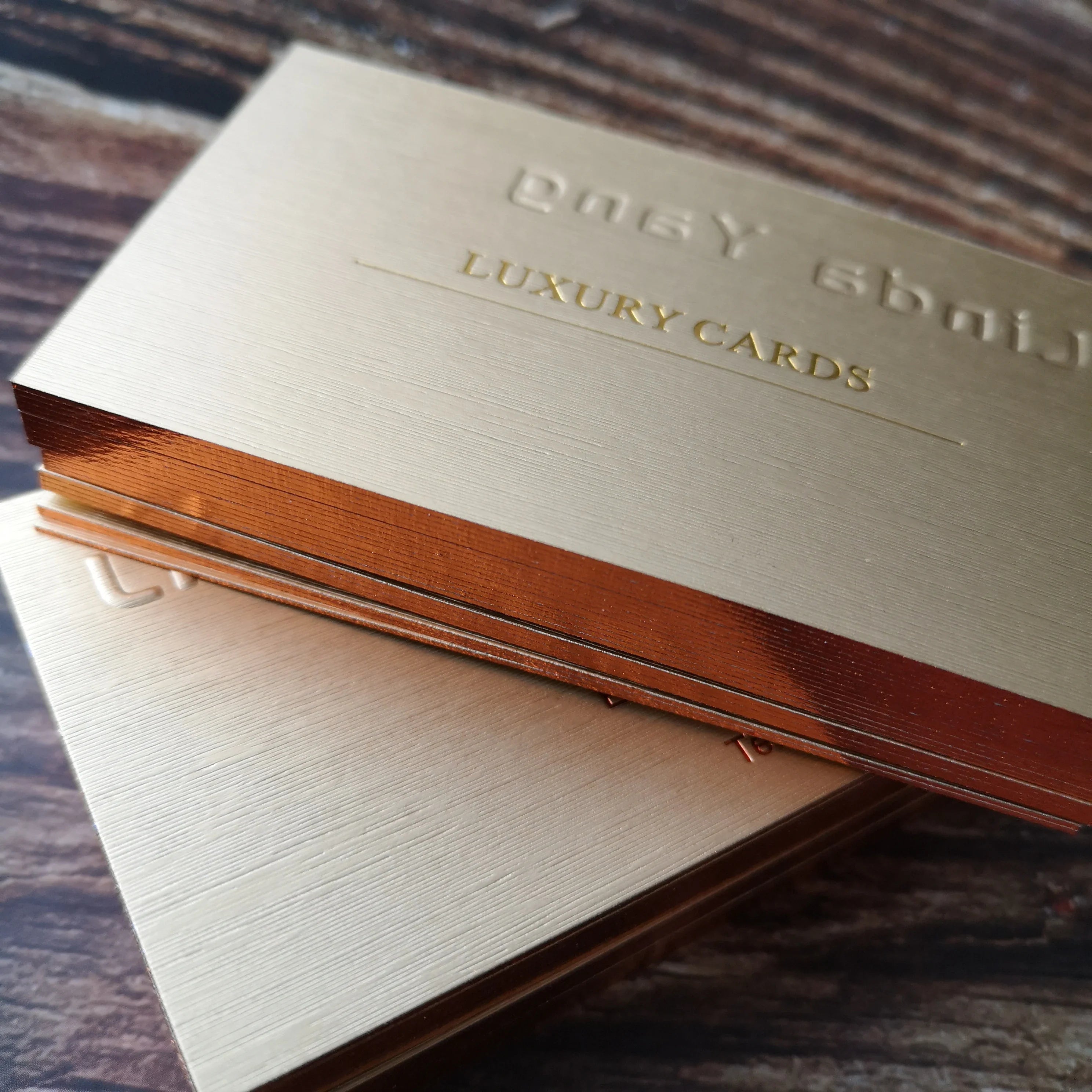 Letterpress/Embossing Color Edge Paper Business Card Printing NUOERP INC