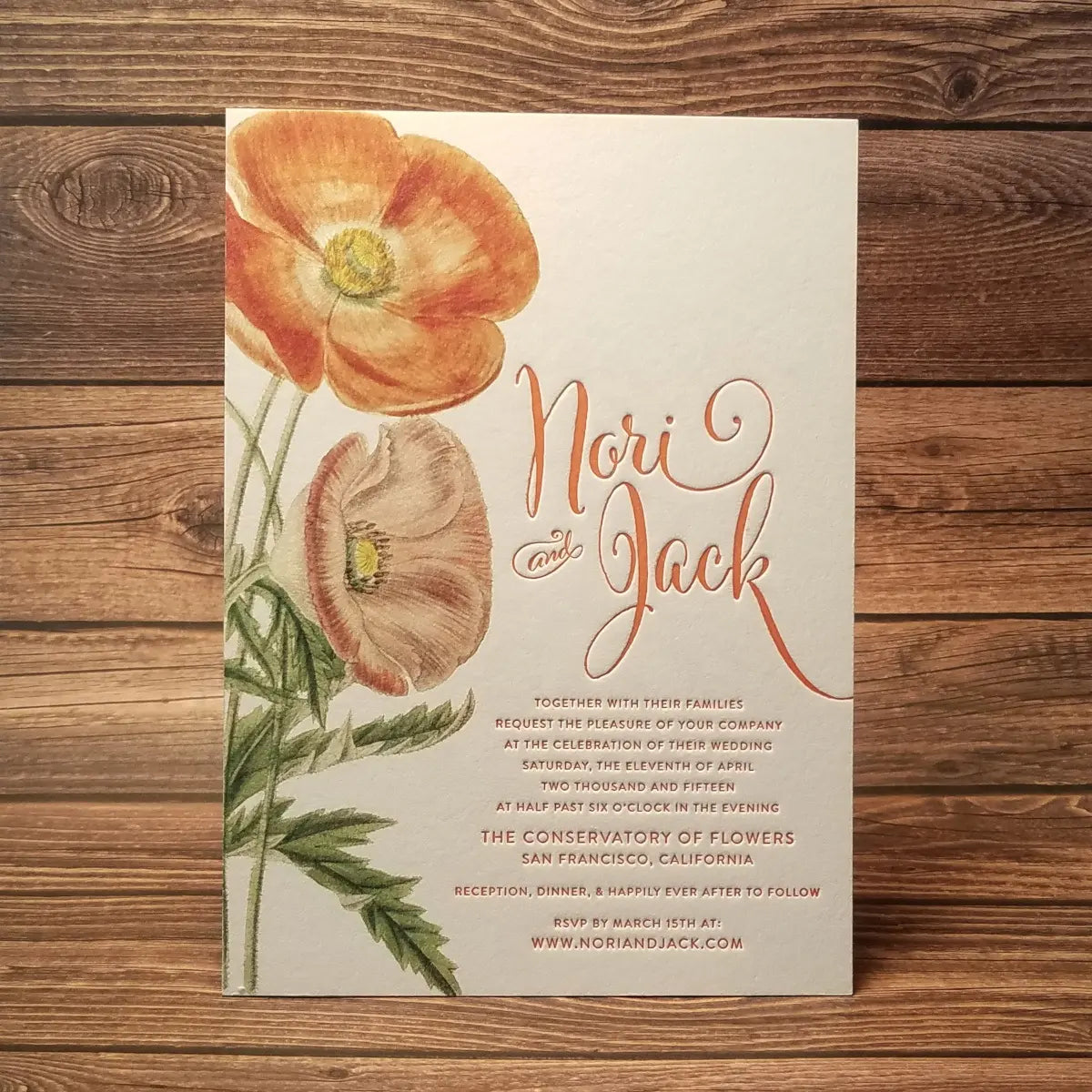 Luxury Floral printing Customized Cotton Paper Letterpress invitation card NUOERP INC