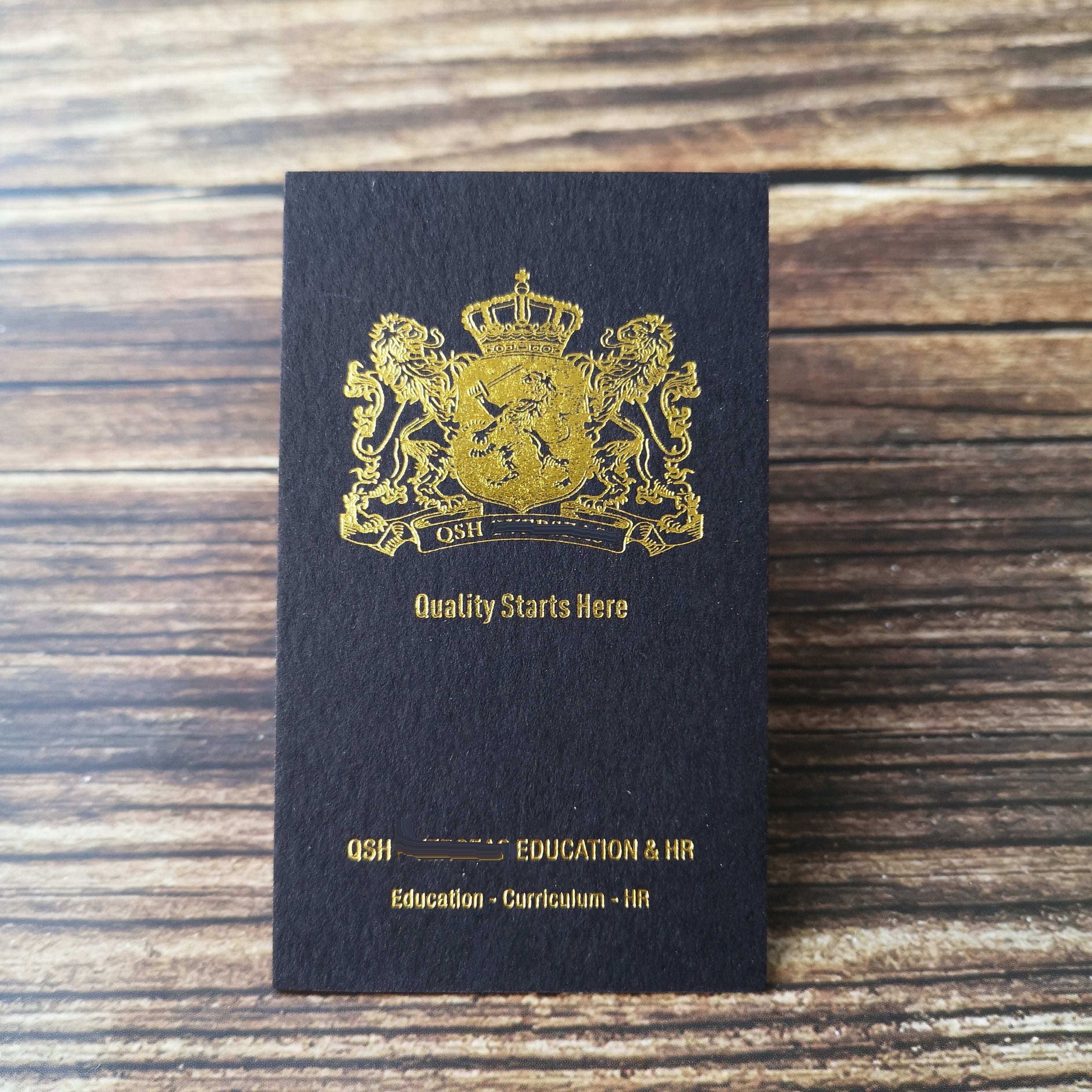 Luxury Edge Gold Foil Card Colored Edge Business Card NUOERP INC