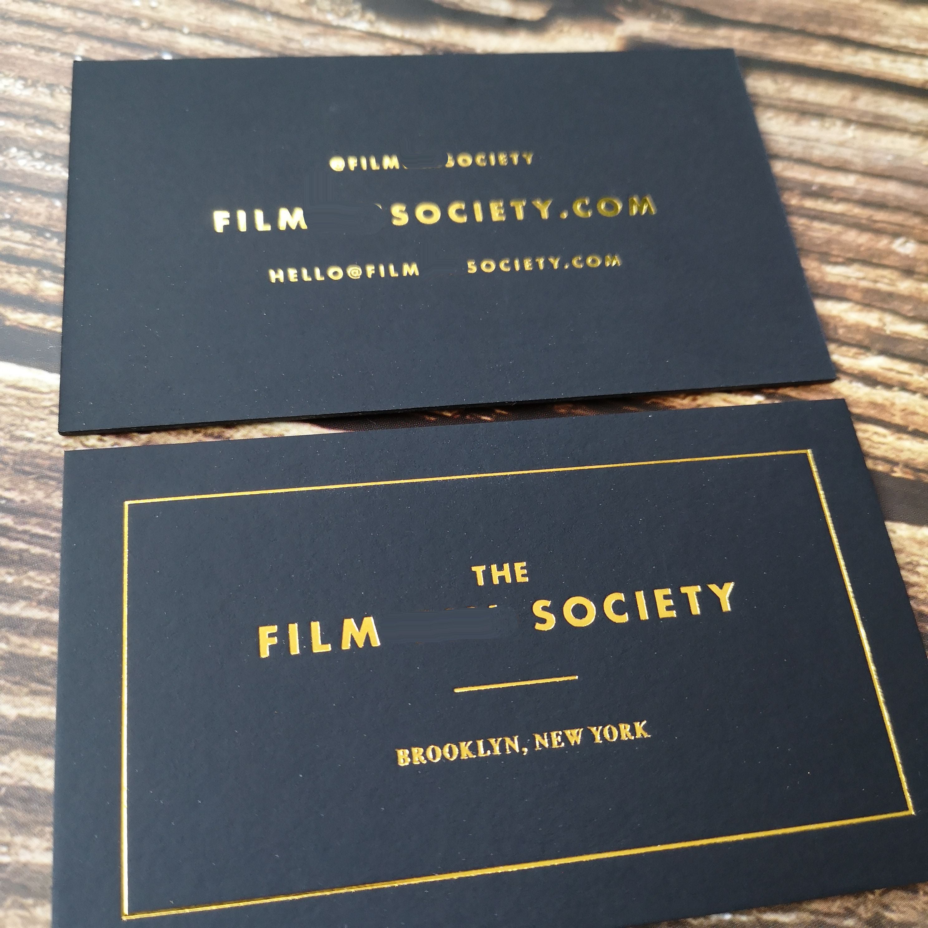 Luxury Edge Gold Foil Card Colored Edge Business Card NUOERP INC