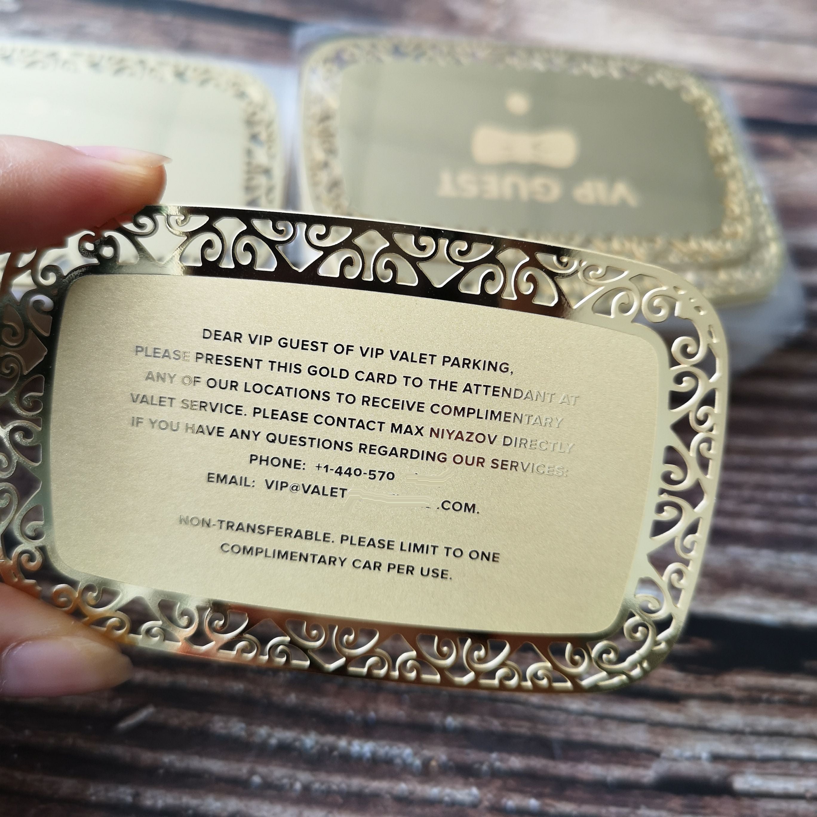 Manufacturer Gold Foil metal cards silver Metal Business Card NUOERP INC