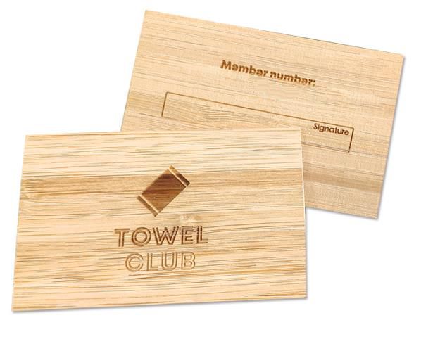 Wood Business Cards, Light NUOERP INC