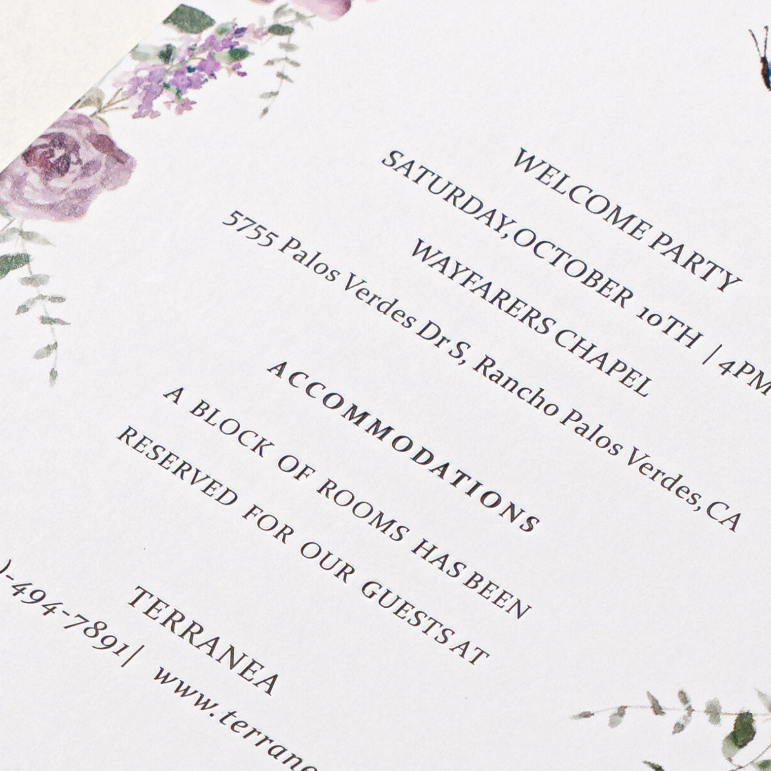 Nuoerp Purple Reception Card Nuoerp