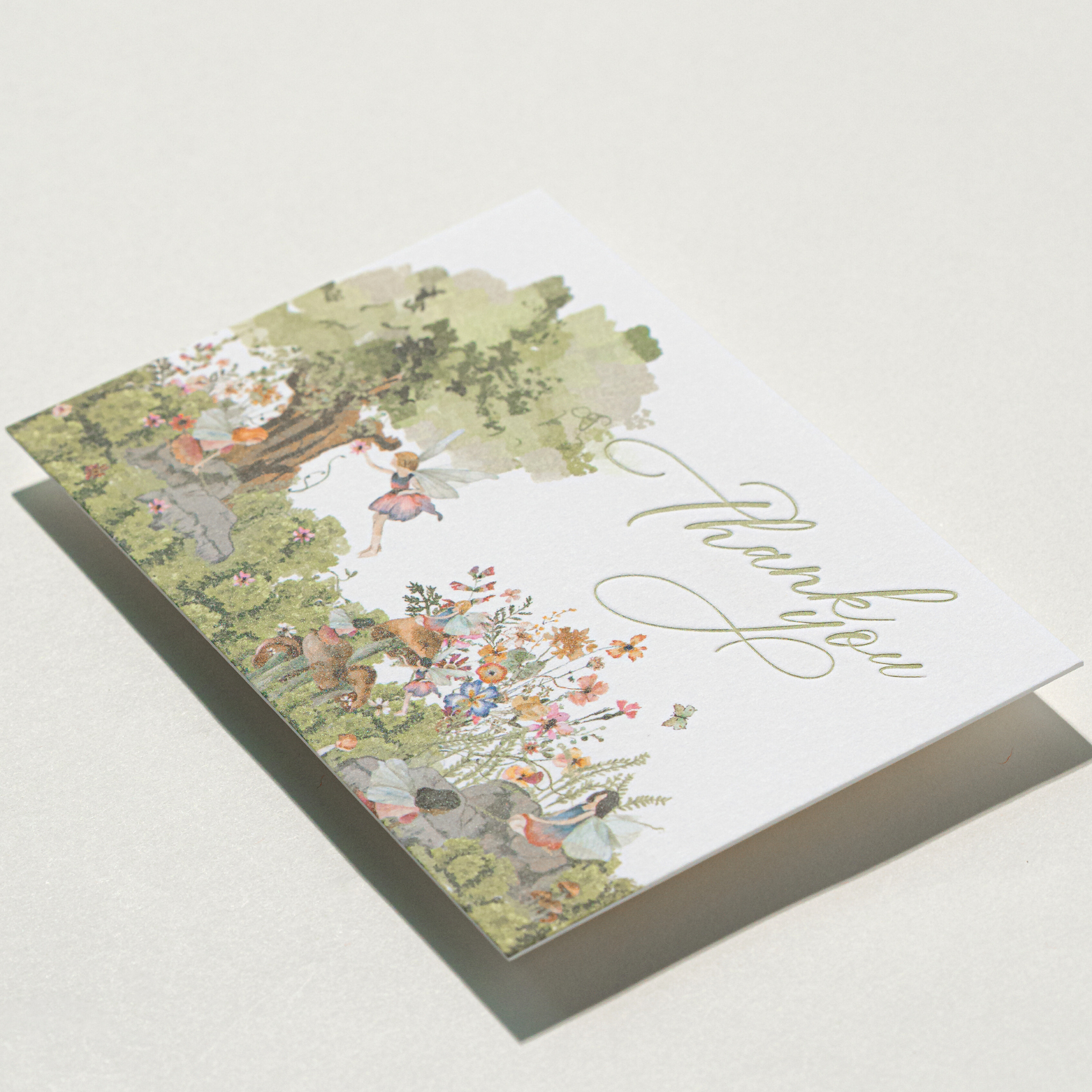 Nuoerp Green Thank You Card Nuoerp