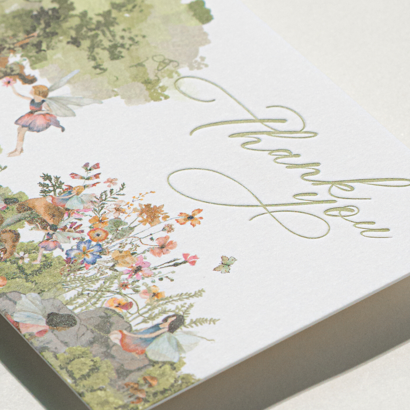 Nuoerp Green Thank You Card Nuoerp