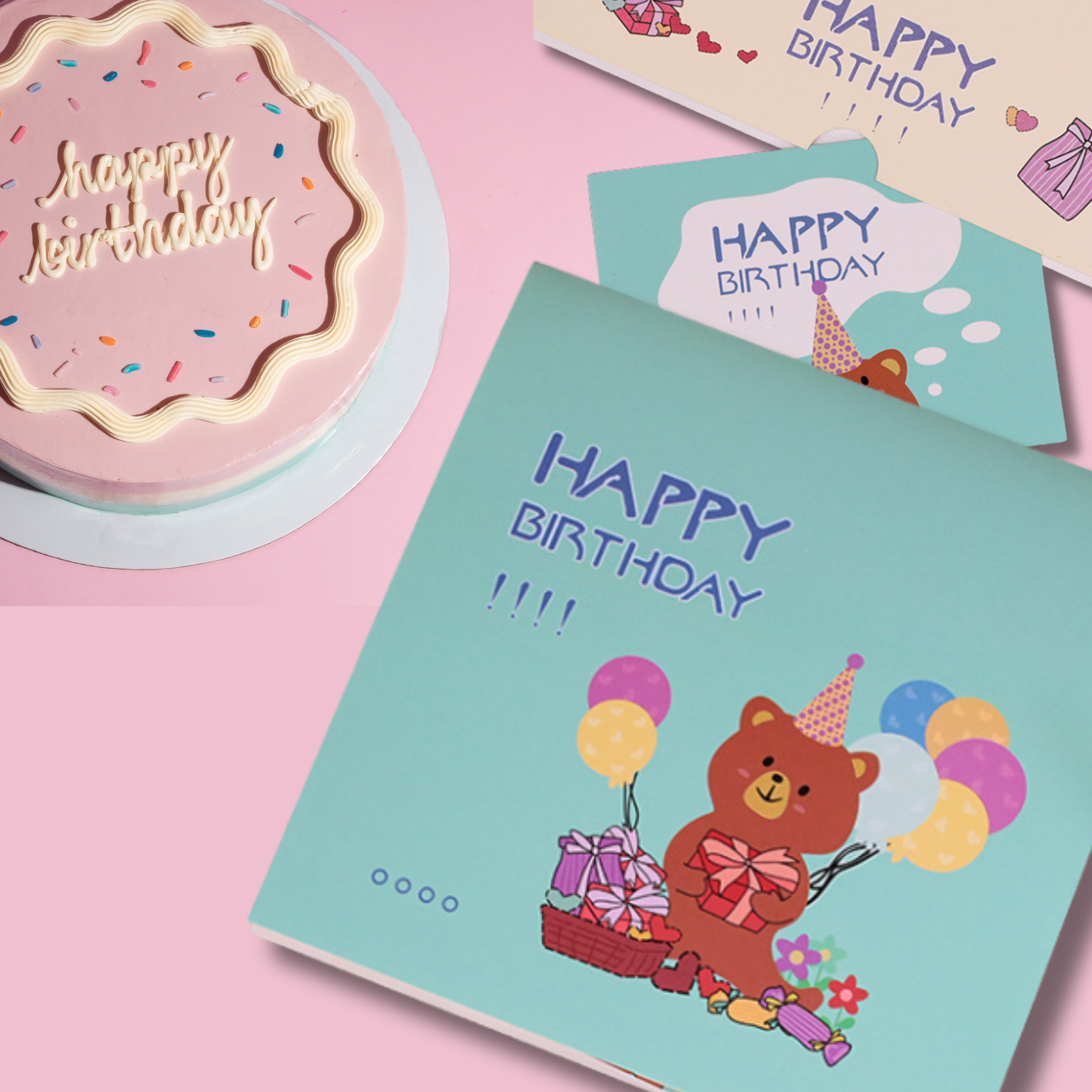 NUOERP INC 3D Pop-Up Birthday Card – Intricate Laser-cut ‘Birthday Cake’ Design, All Age Gift Card for Birthday Celebration – Includes Envelope & Greeting Insert for Personal Message Nuoerp