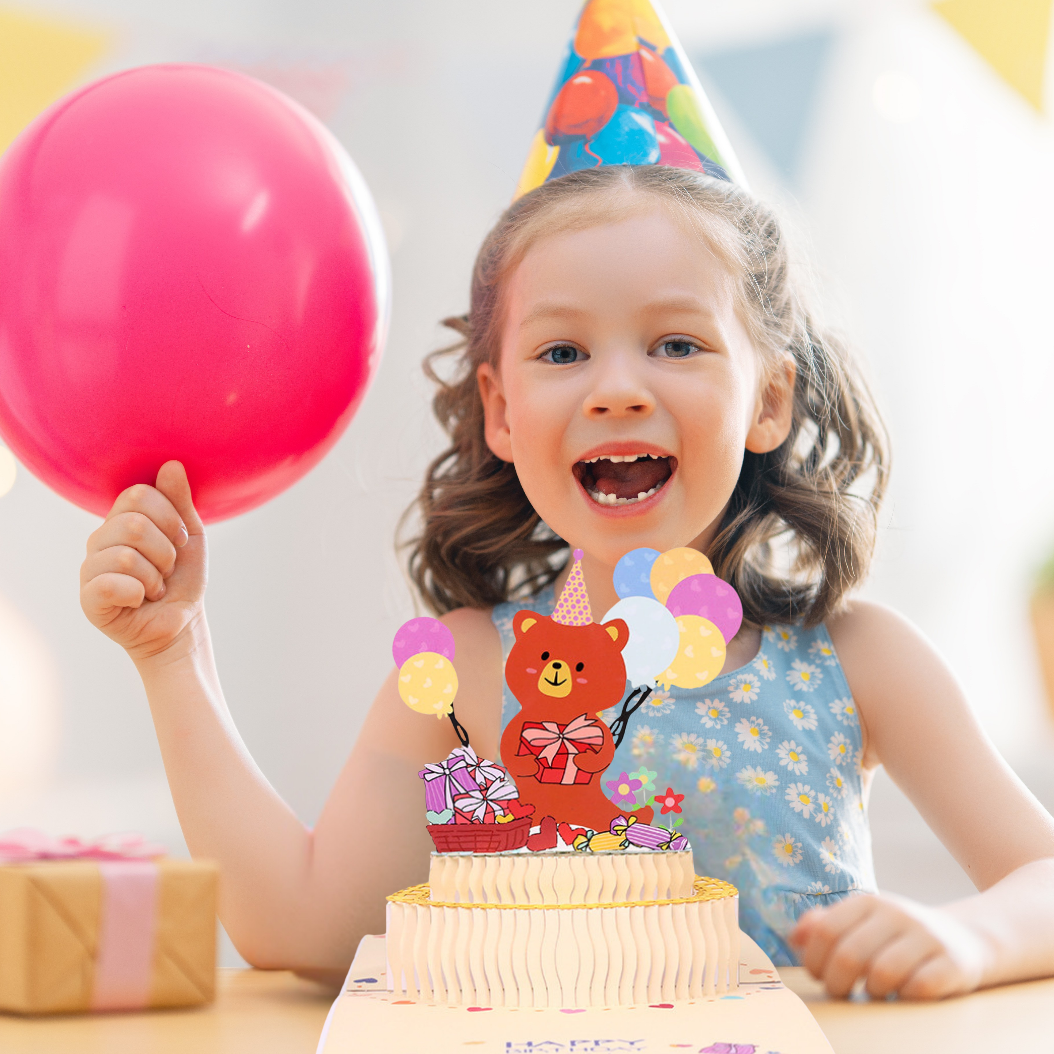 NUOERP INC 3D Pop-Up Birthday Card – Intricate Laser-cut ‘Birthday Cake’ Design, All Age Gift Card for Birthday Celebration – Includes Envelope & Greeting Insert for Personal Message Nuoerp