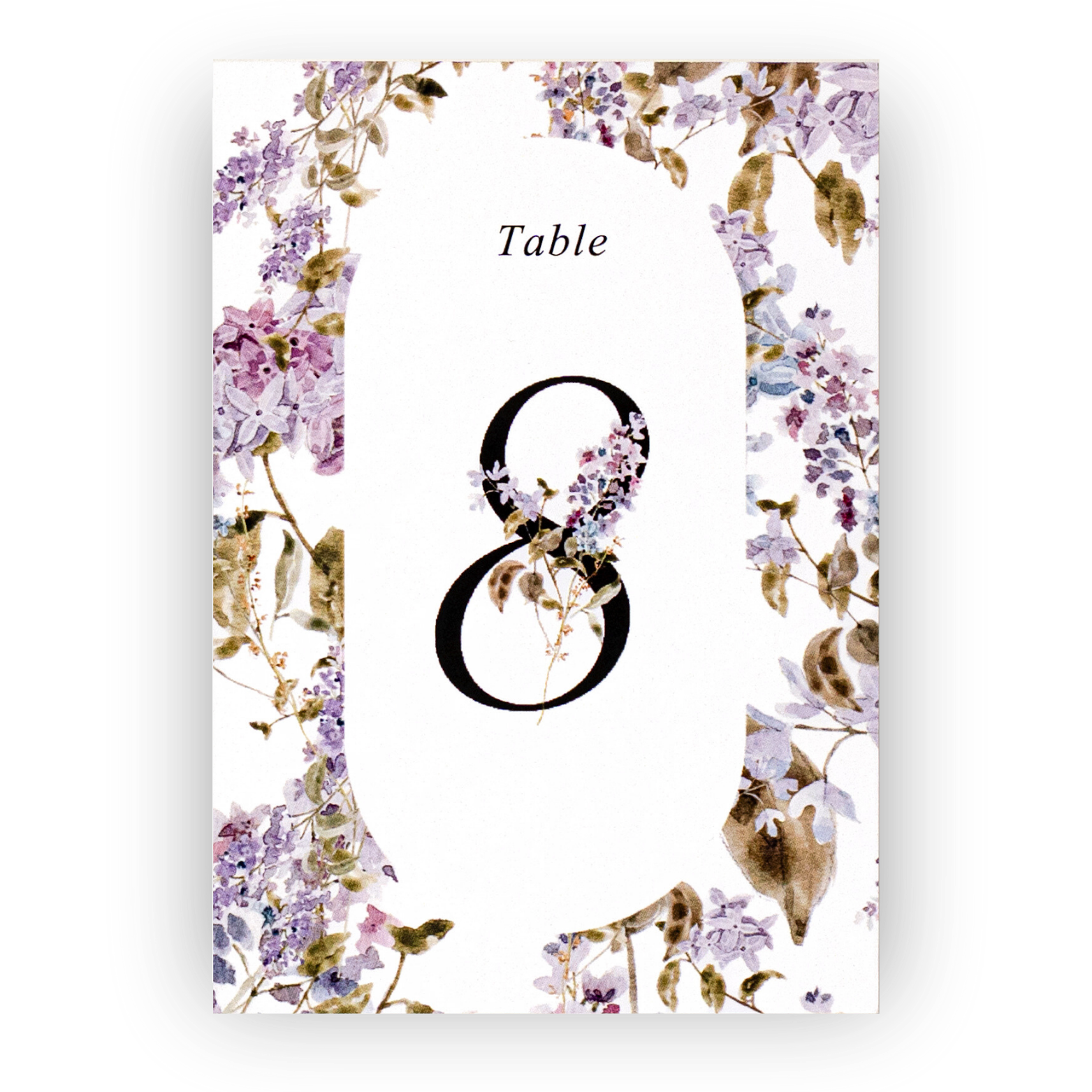 Nuoerp Purple Table Number Cards Nuoerp