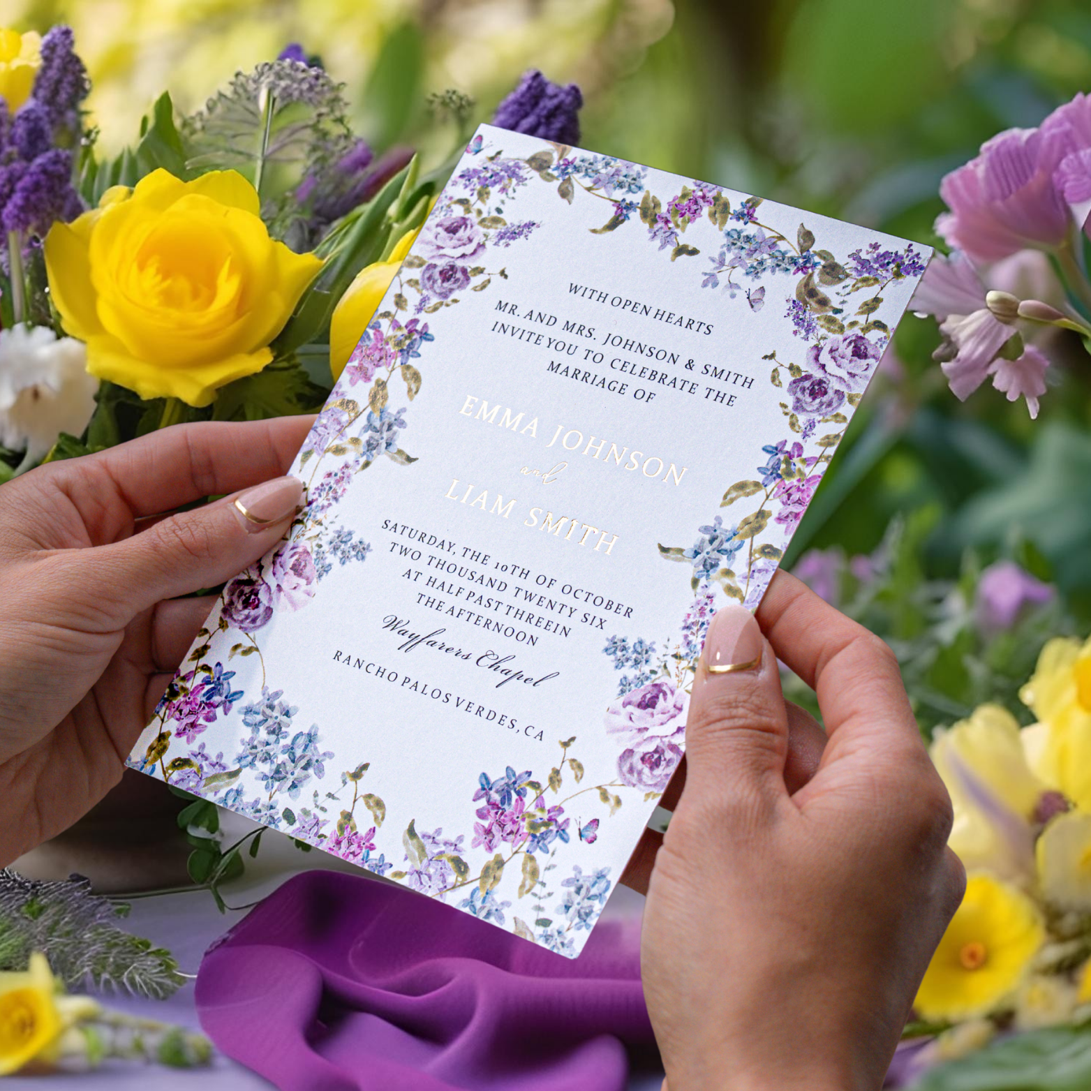 Nuoerp Purple Main Invitation Nuoerp