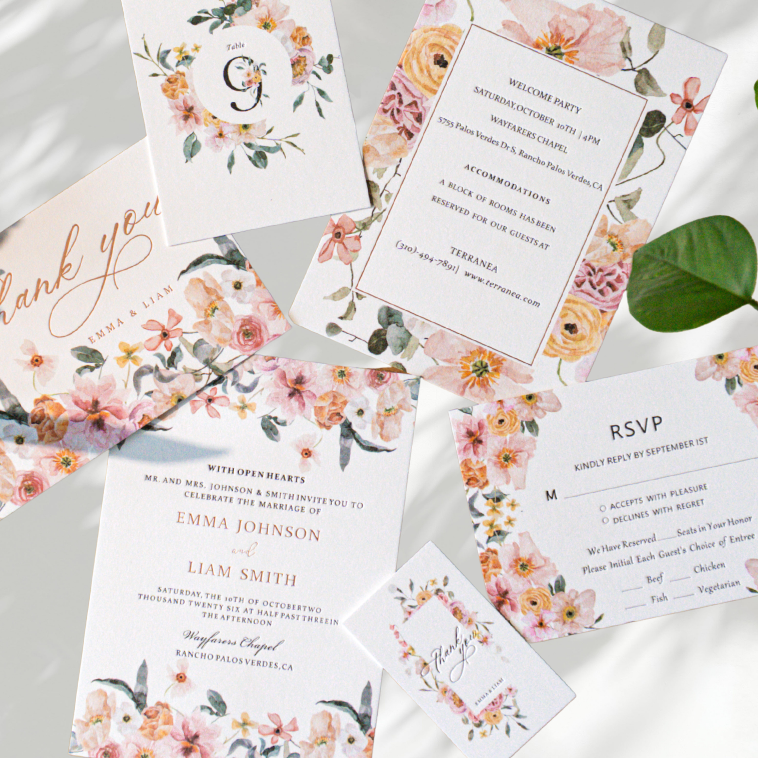 Nuoerp Pink Reception Card Nuoerp Printing
