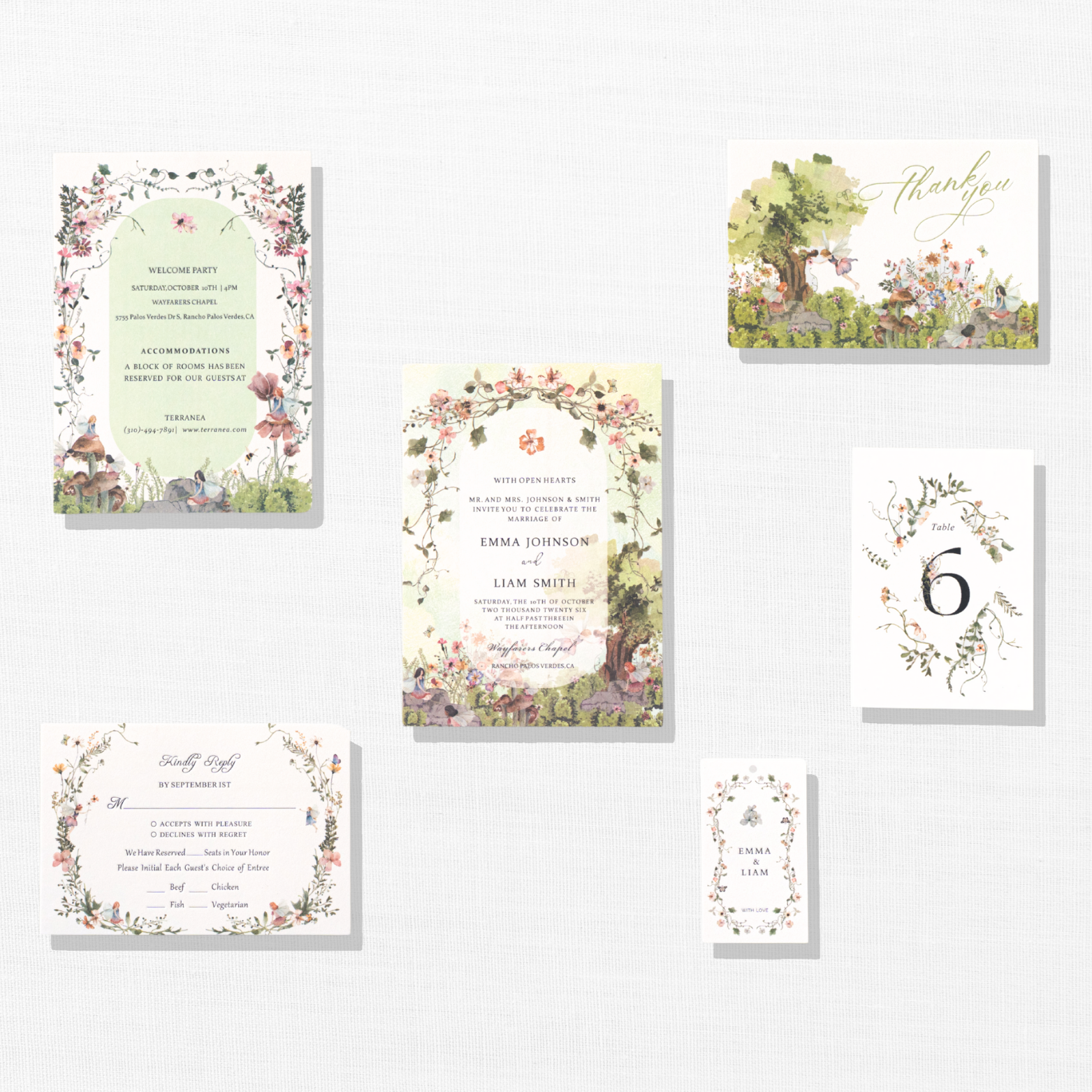 Nuoerp Green Reception Card Nuoerp Printing