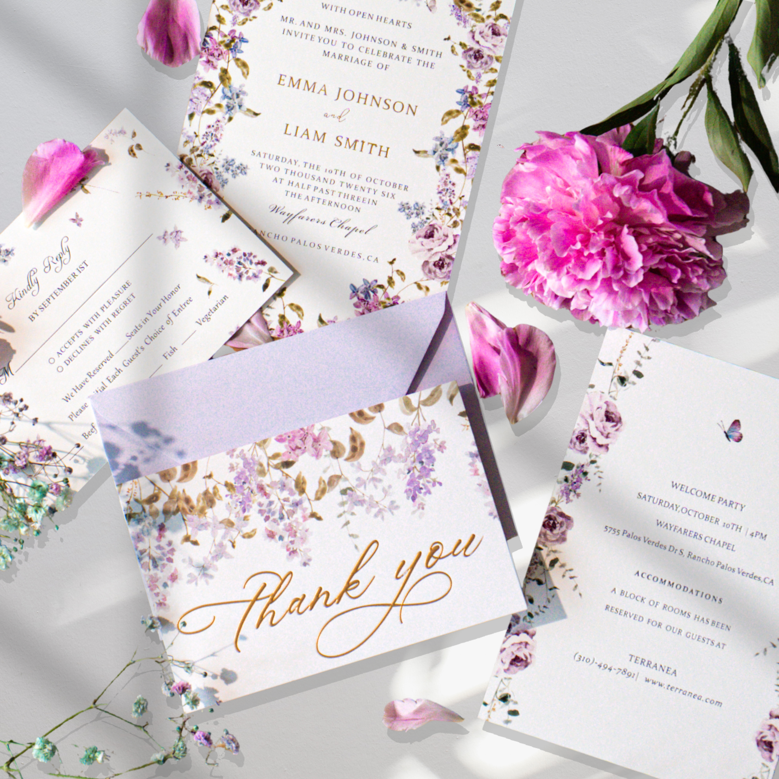 Nuoerp Purple Table Number Cards Nuoerp