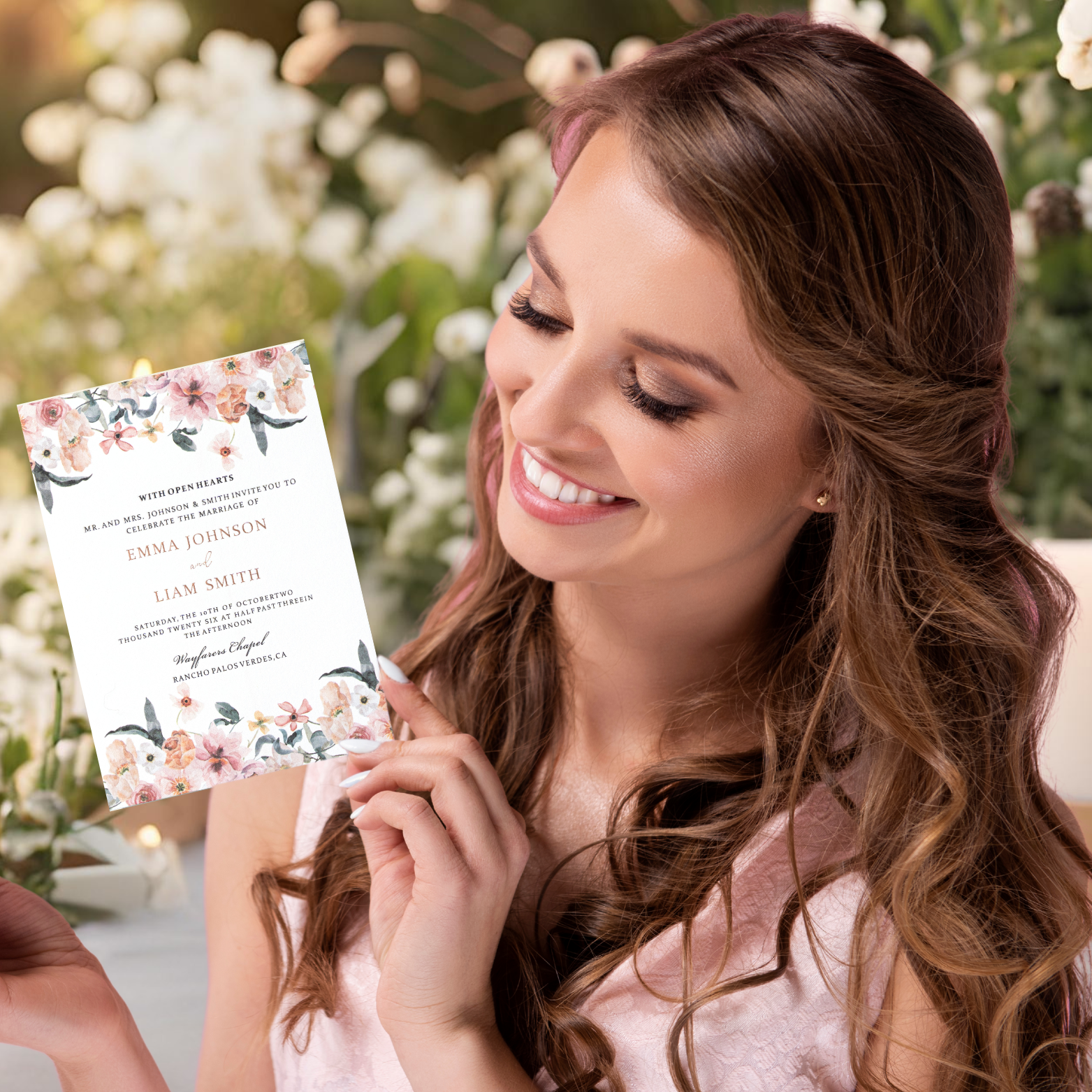 Nuoerp Pink Reception Card Nuoerp Printing