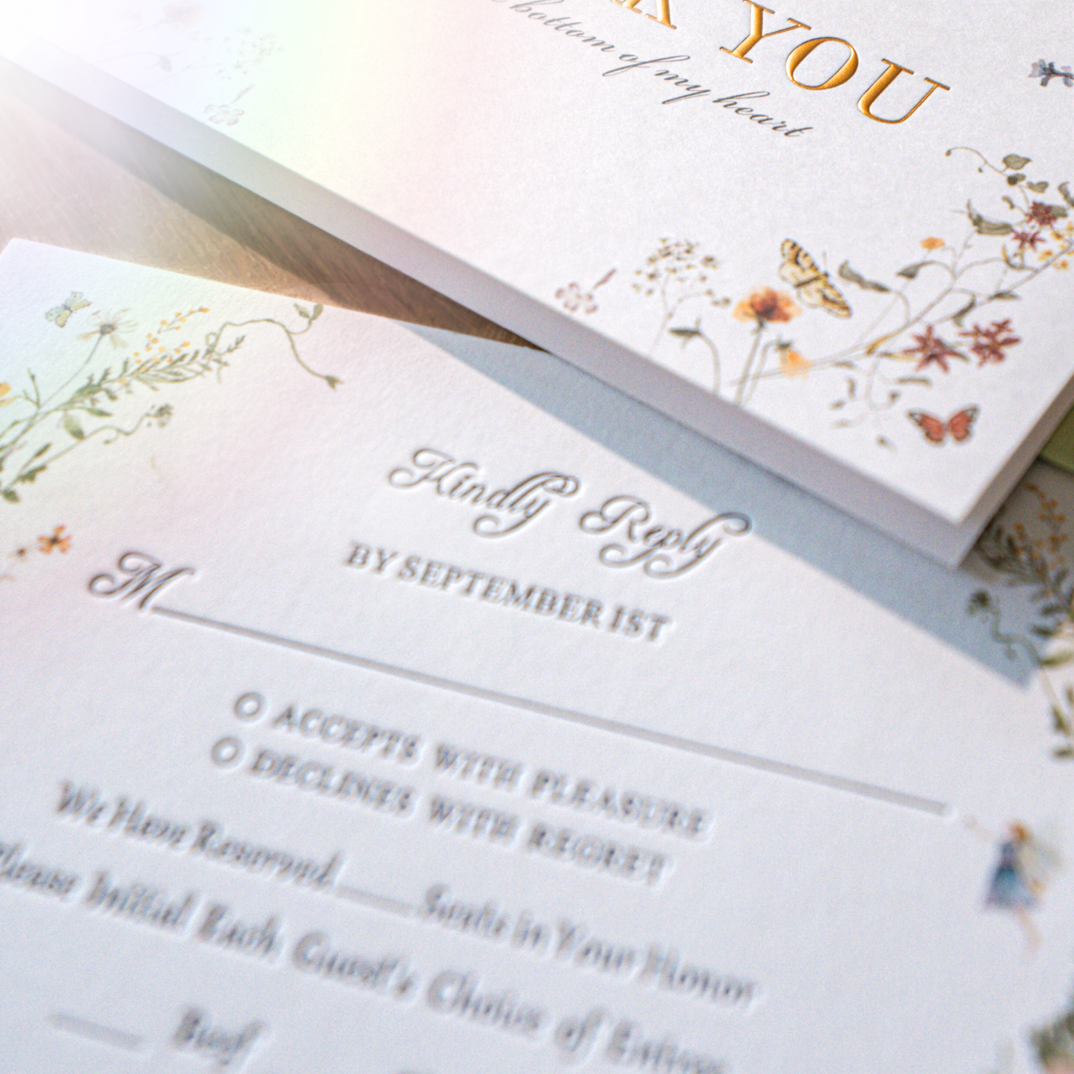 Nuoerp Green RSVP Card Nuoerp Printing