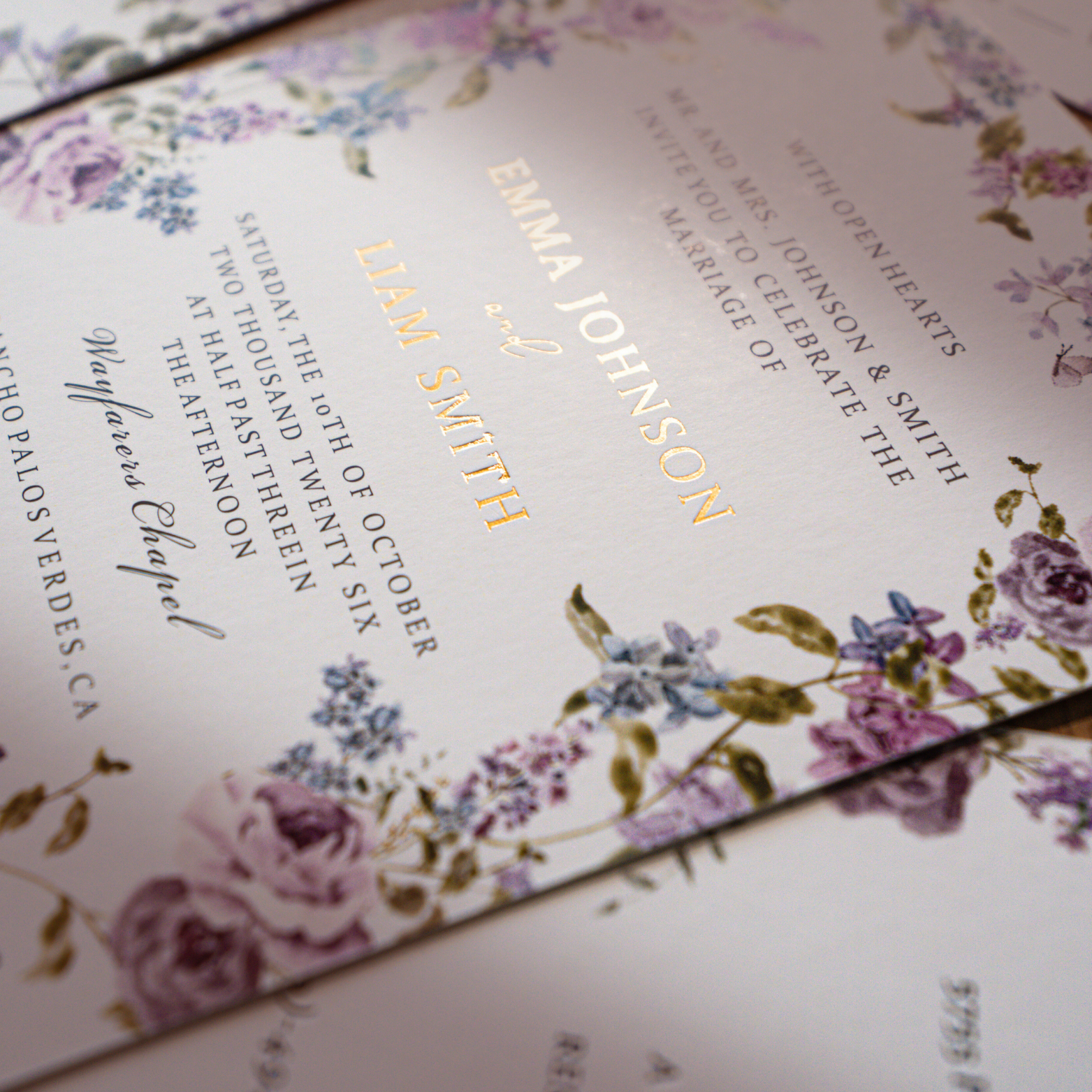 Nuoerp Purple Main Invitation Nuoerp