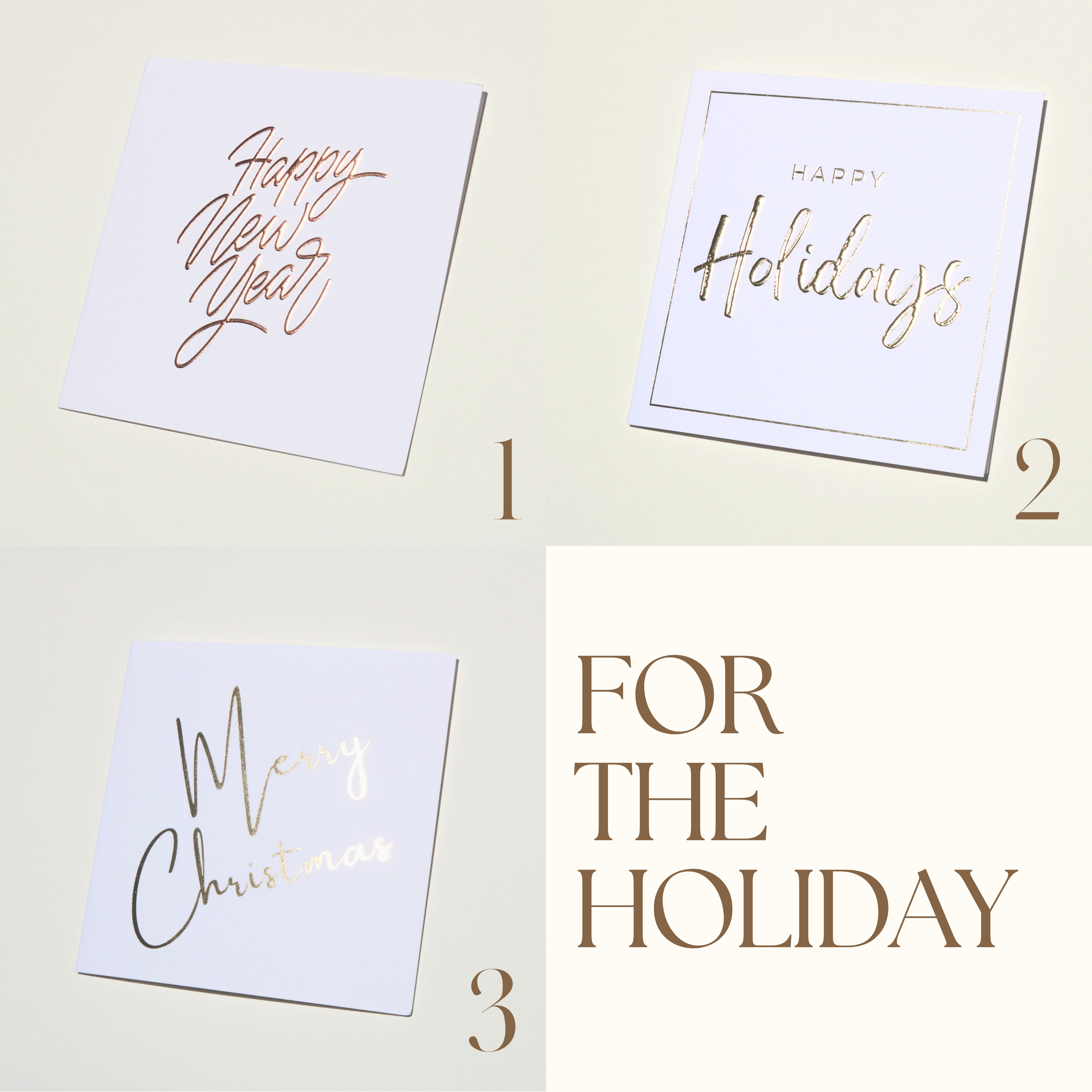 10 Pack All Occasion Greeting Cards 6x6 – Embossed Letterpress Gold Foil Card Sets with Envelopes All Occasion – Holiday Card – Thank You Card with Envelope by NUOERP – Birthday, New Year, Congrats Nuoerp Printing