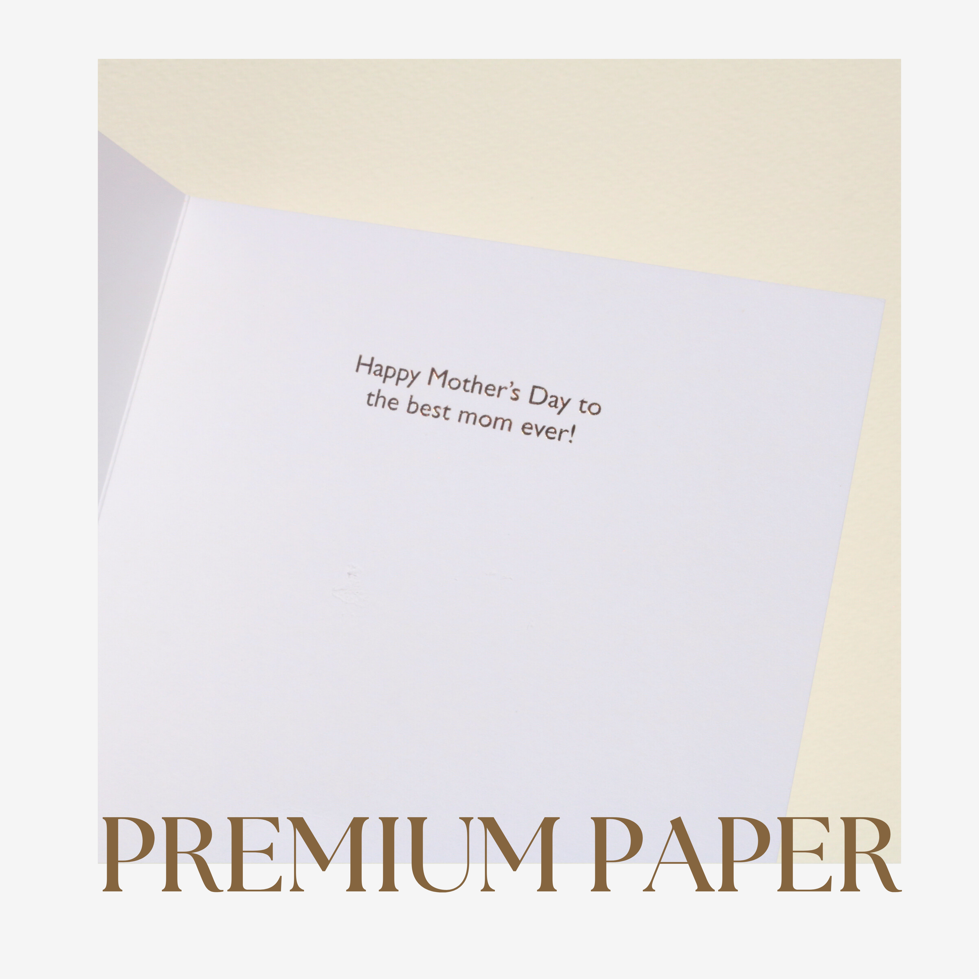 Nuoerp 3 Pack Mother’s Day Greeting Cards with Envelopes, Embossed Gold Foil Greeting Cards on Premium Cotton Paper, Premium 6x6 Thank You Cards for Mother, Wife, Partner (3 Pack) Nuoerp