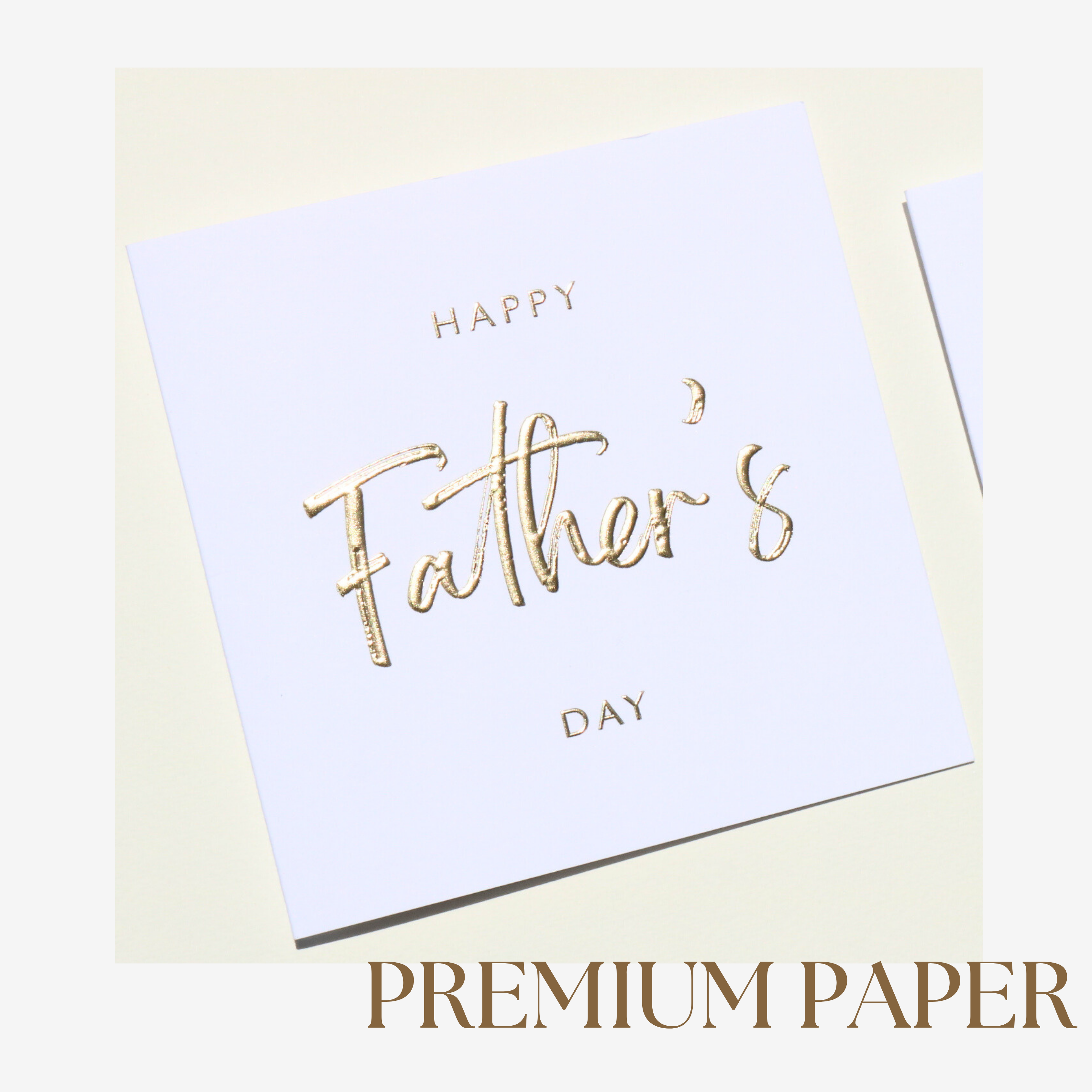 Nuoerp 3 Pack Father’s Day Greeting Cards with Envelopes, Embossed Gold Foil Greeting Cards on Premium Cotton Paper, Premium 6x6 Thank You Cards for Dad, Husband, Partner (3 Pack) Nuoerp