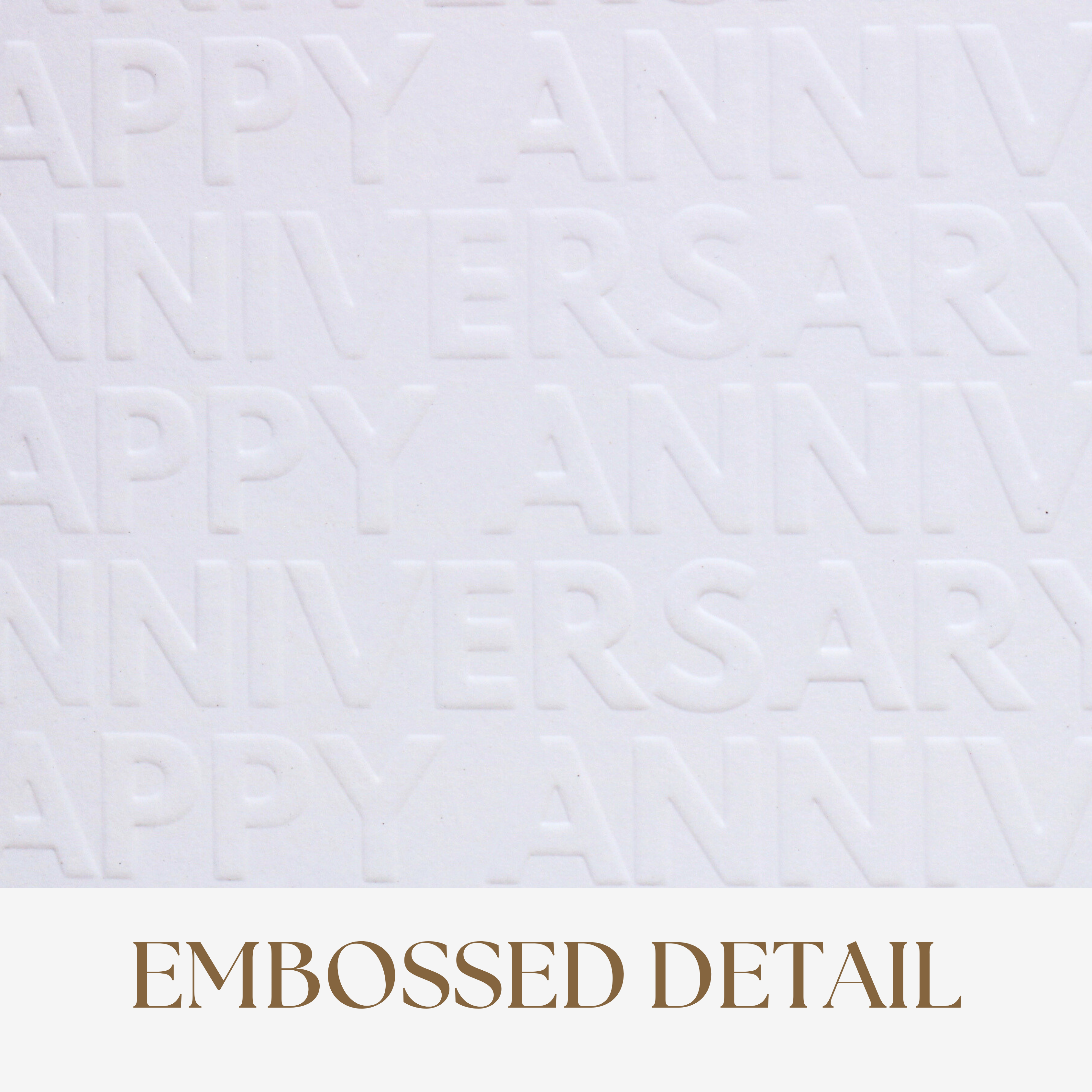 Nuoerp 2 Pack Anniversary Greeting Cards with Envelopes, Blind Embossed Greeting Cards on Premium Cotton Paper, Premium 6x6 Thank You Cards for Parents, Couples, Wedding Celebration (2 Pack) Nuoerp Printing