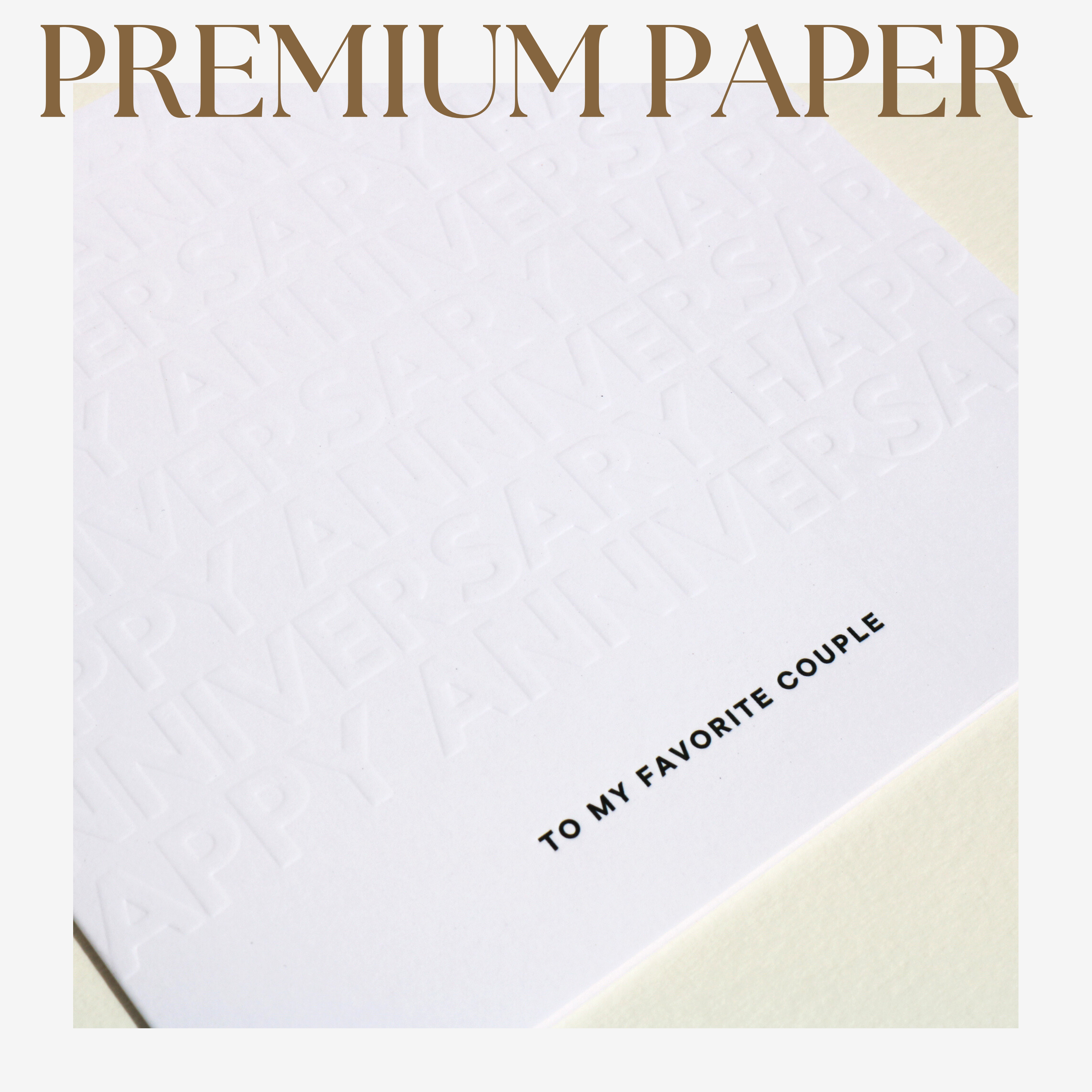 Nuoerp 2 Pack Anniversary Greeting Cards with Envelopes, Blind Embossed Greeting Cards on Premium Cotton Paper, Premium 6x6 Thank You Cards for Parents, Couples, Wedding Celebration (2 Pack) Nuoerp Printing