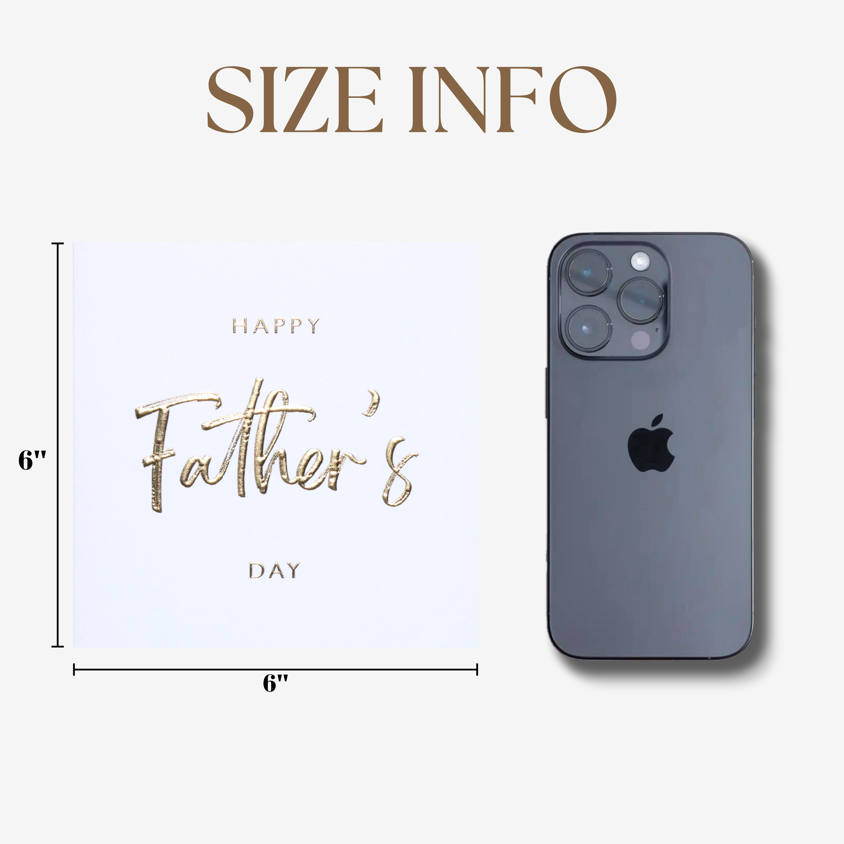 Nuoerp 3 Pack Father’s Day Greeting Cards with Envelopes, Embossed Gold Foil Greeting Cards on Premium Cotton Paper, Premium 6x6 Thank You Cards for Dad, Husband, Partner (3 Pack) Nuoerp