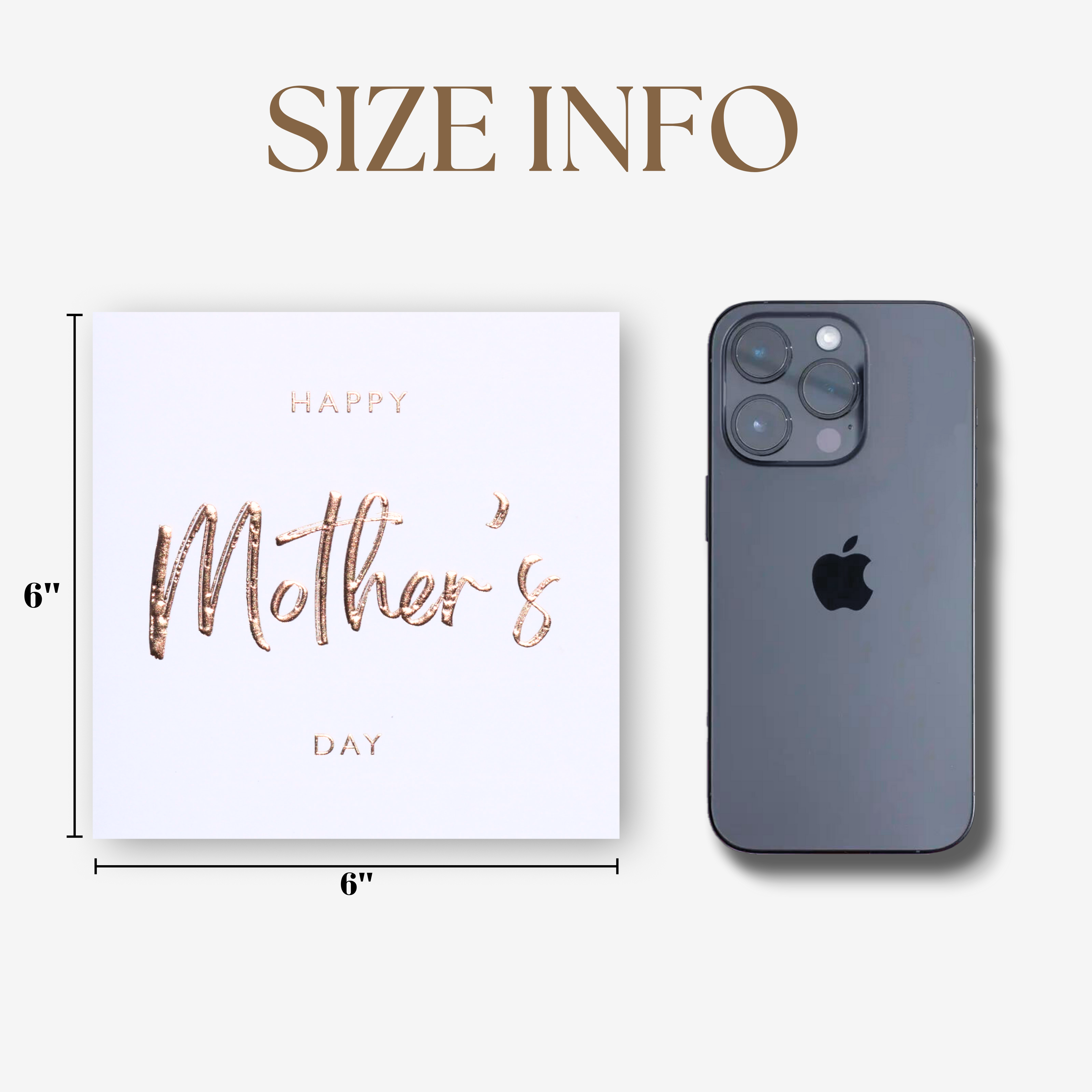 Nuoerp 3 Pack Mother’s Day Greeting Cards with Envelopes, Embossed Gold Foil Greeting Cards on Premium Cotton Paper, Premium 6x6 Thank You Cards for Mother, Wife, Partner (3 Pack) Nuoerp