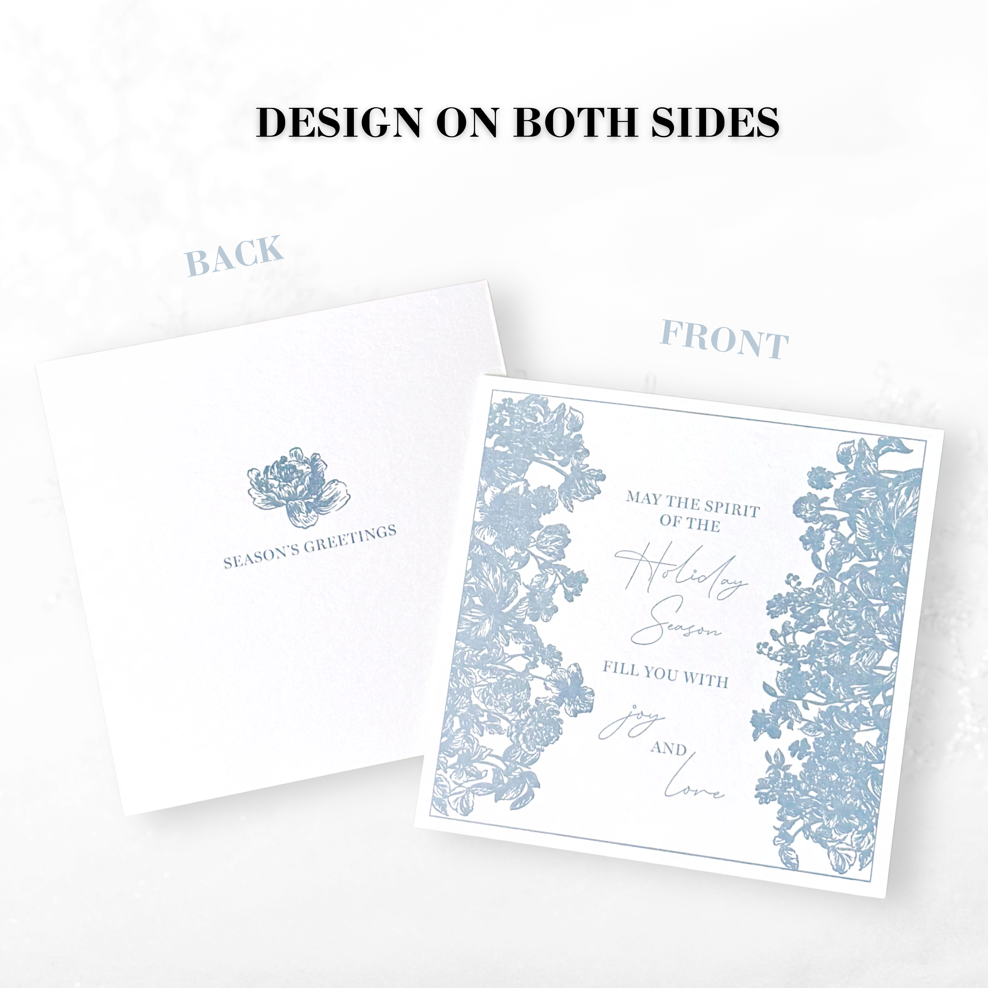 Nuoerp 2 Pack 100% Cotton Paper New Year Greeting Cards with Envelopes, Letterpress Greeting Cards on Premium 100% Cotton Paper, Premium 6x6 Holiday Cards for Holiday and New Year Celebrations, Blank Inside for Personal Message (2 Design, 2 Pack) Nuoerp