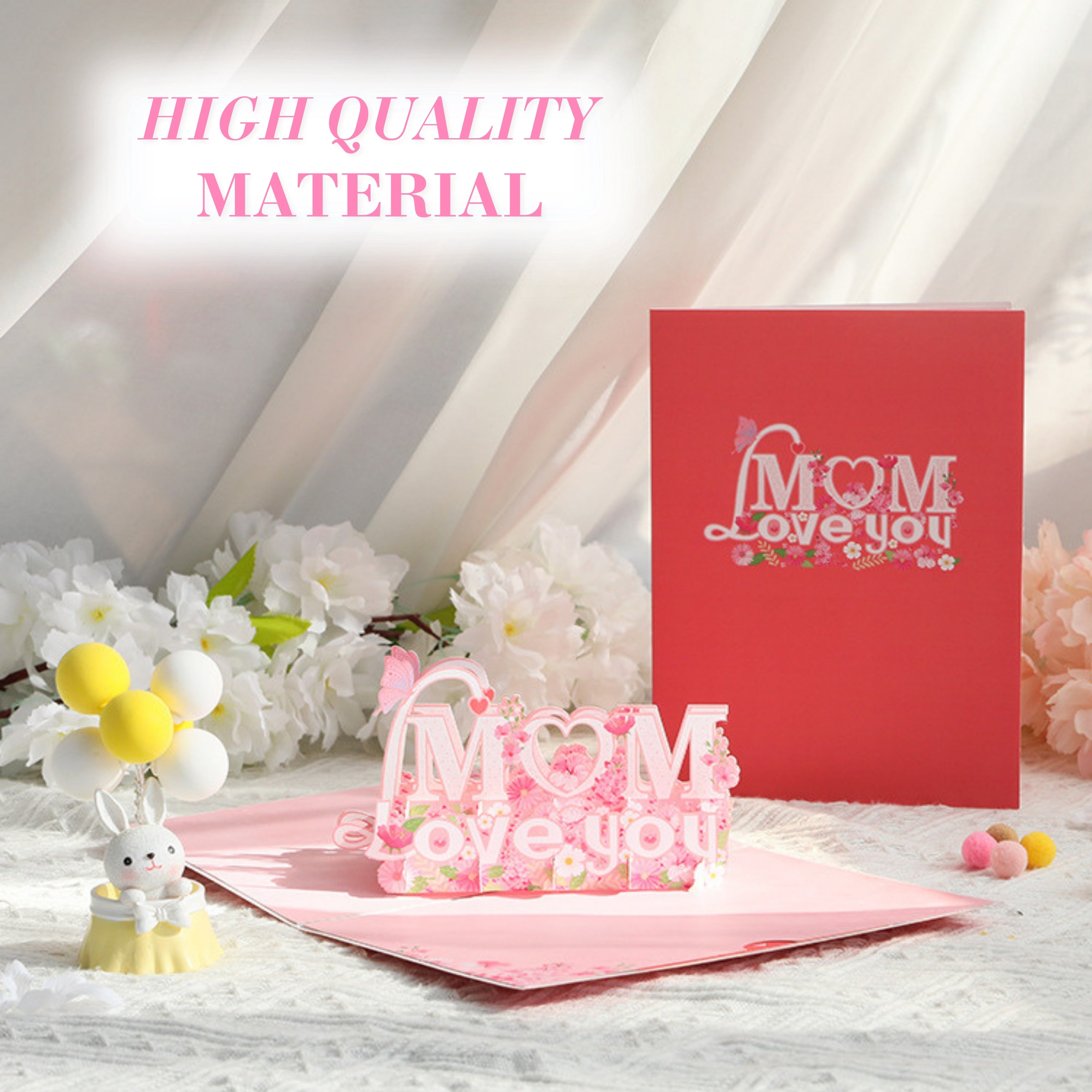 3D Pop-Up Card Mother’s Day Card – Intricate Laser-cut Nuoerp