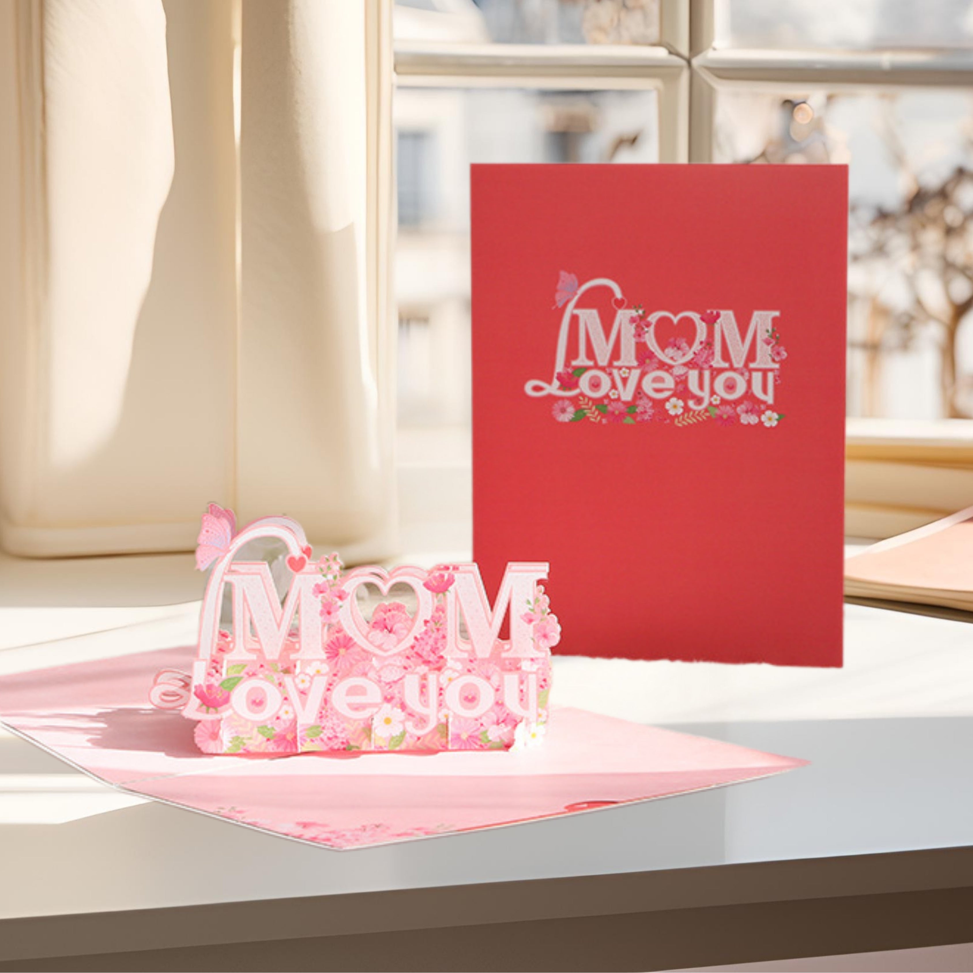 3D Pop-Up Card Mother’s Day Card – Intricate Laser-cut Nuoerp