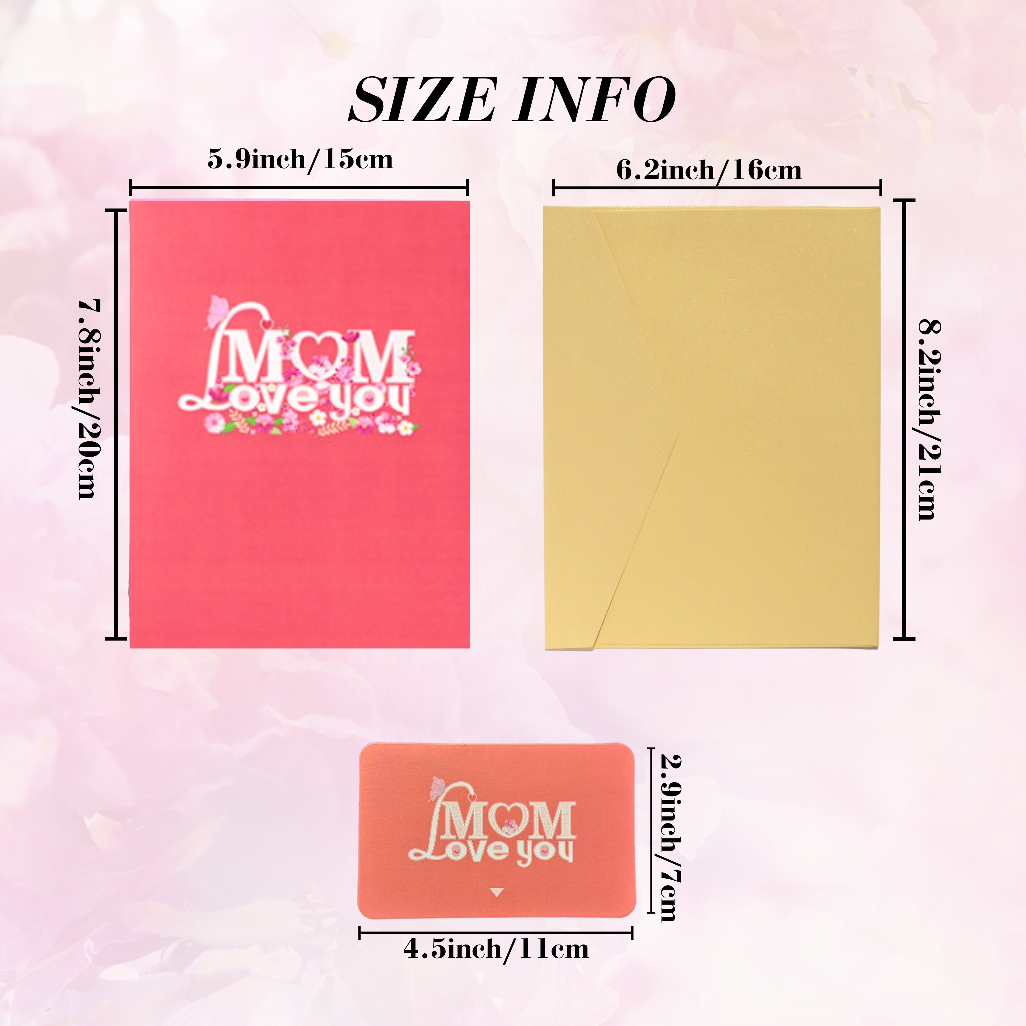 3D Pop-Up Card Mother’s Day Card – Intricate Laser-cut Nuoerp